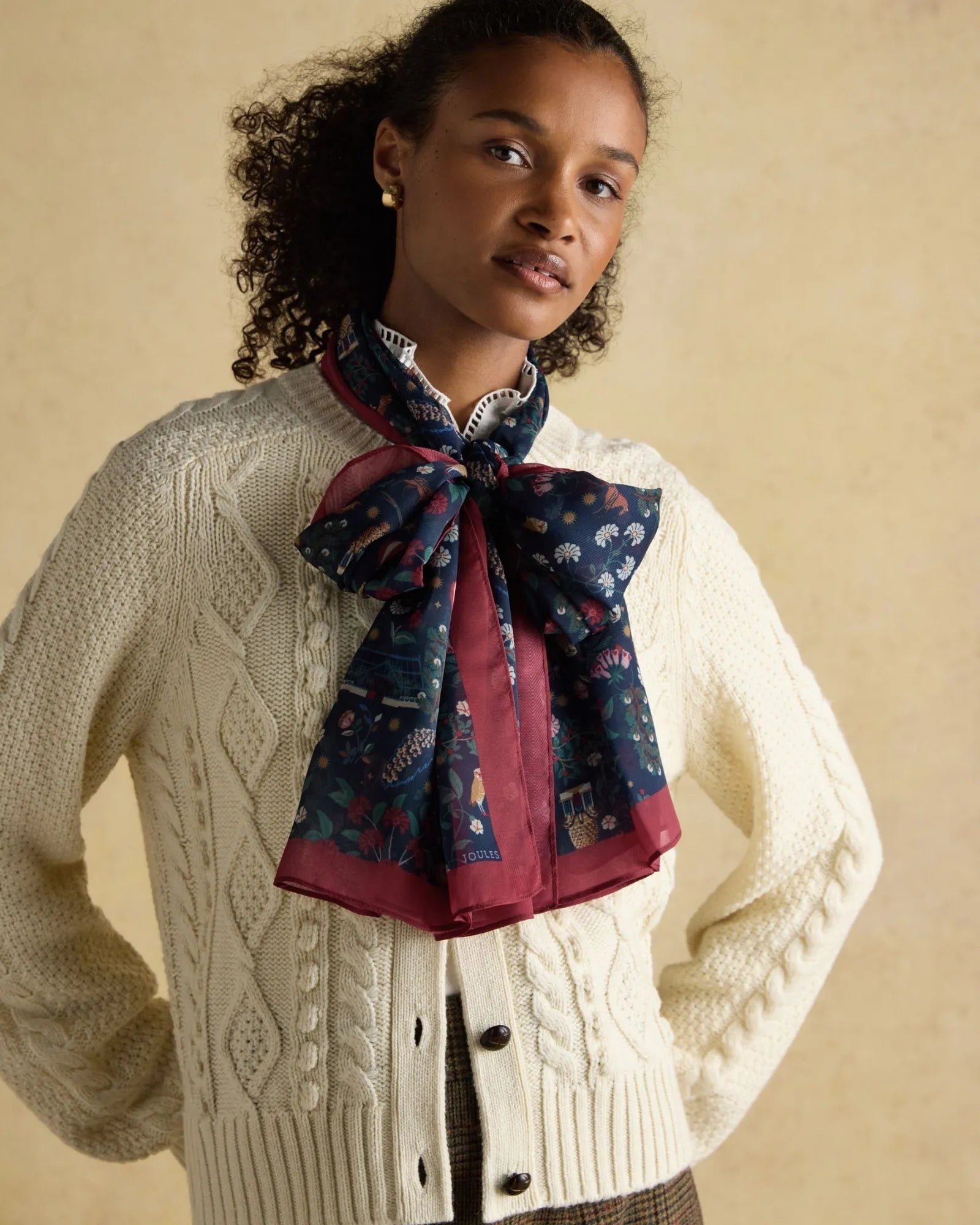 Abberton Scarf - Navy