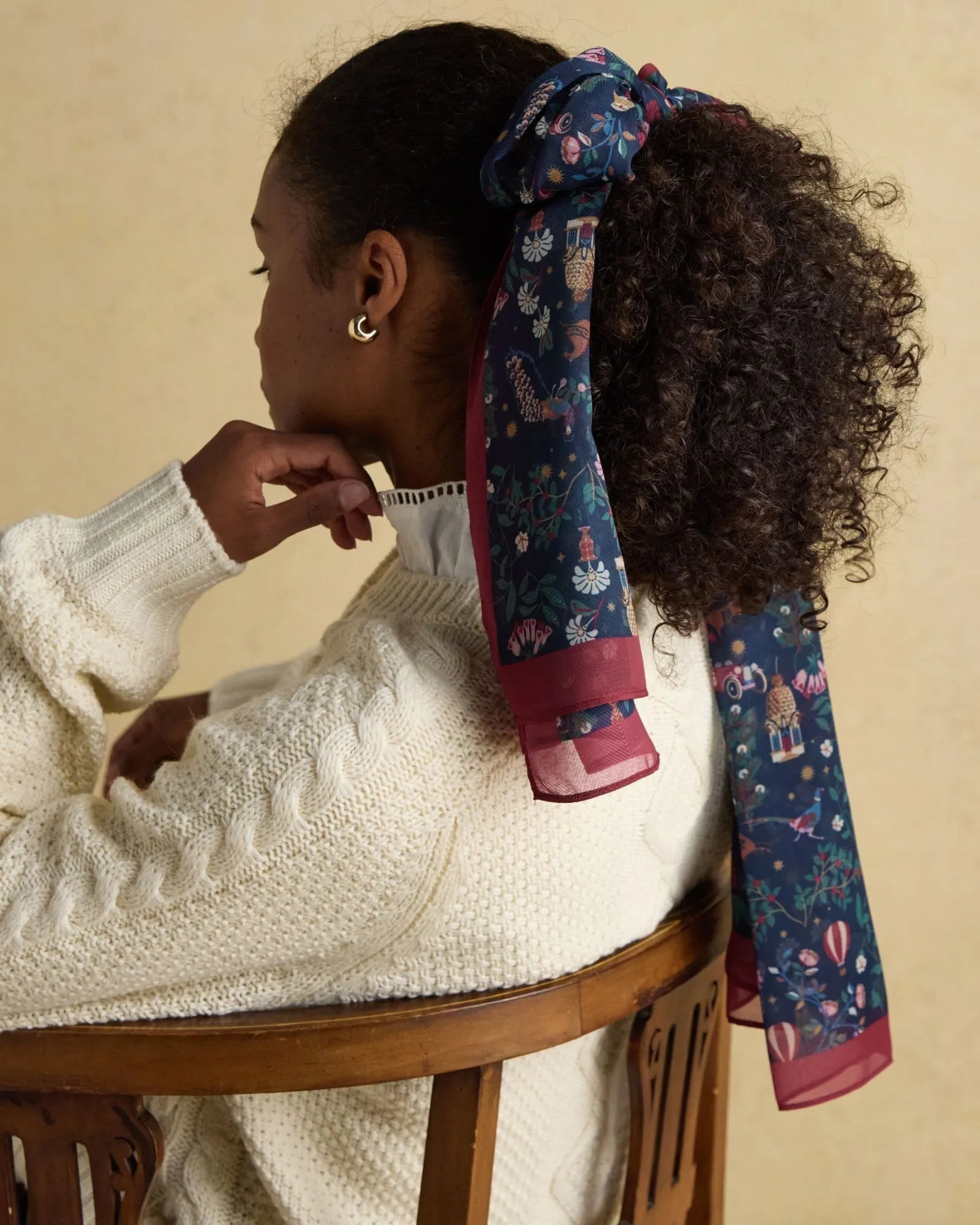Abberton Scarf - Navy