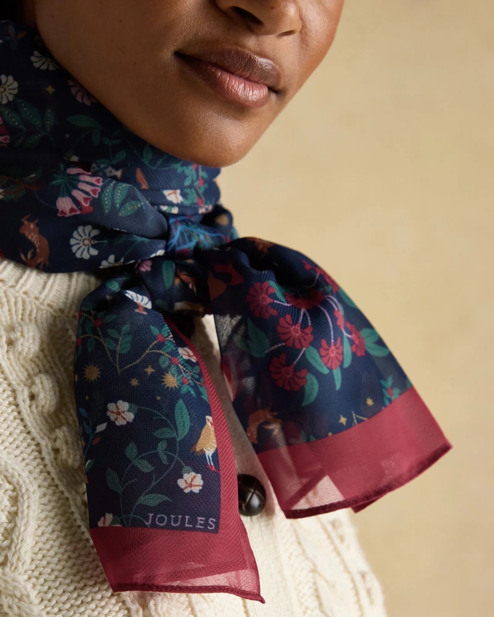 Abberton Scarf - Navy