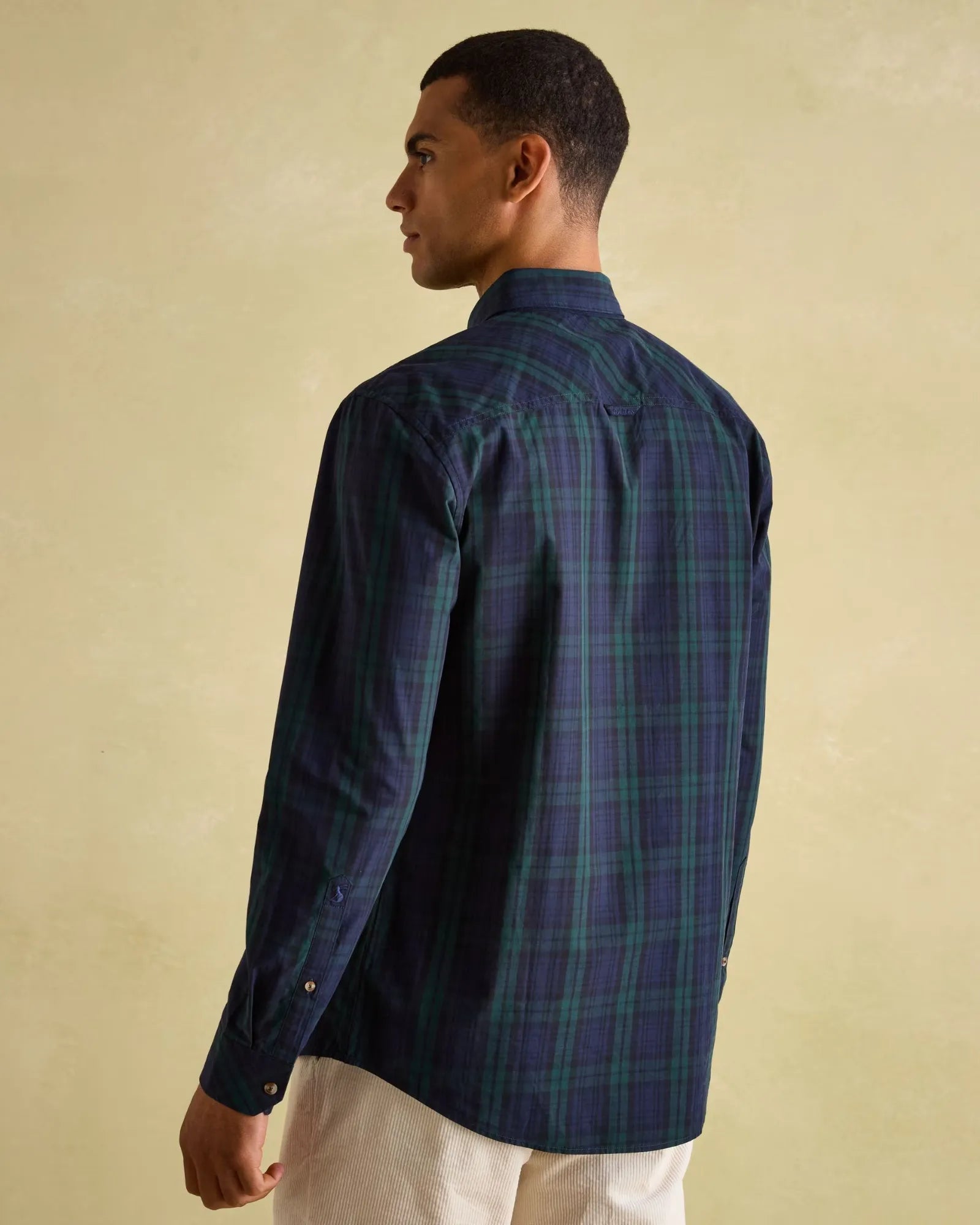 Abbott Navy Cotton Poplin Shirt