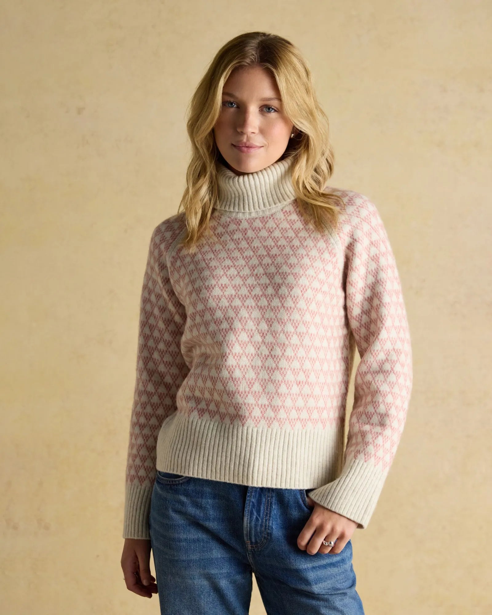 Addison Jumper - Pink/Cream