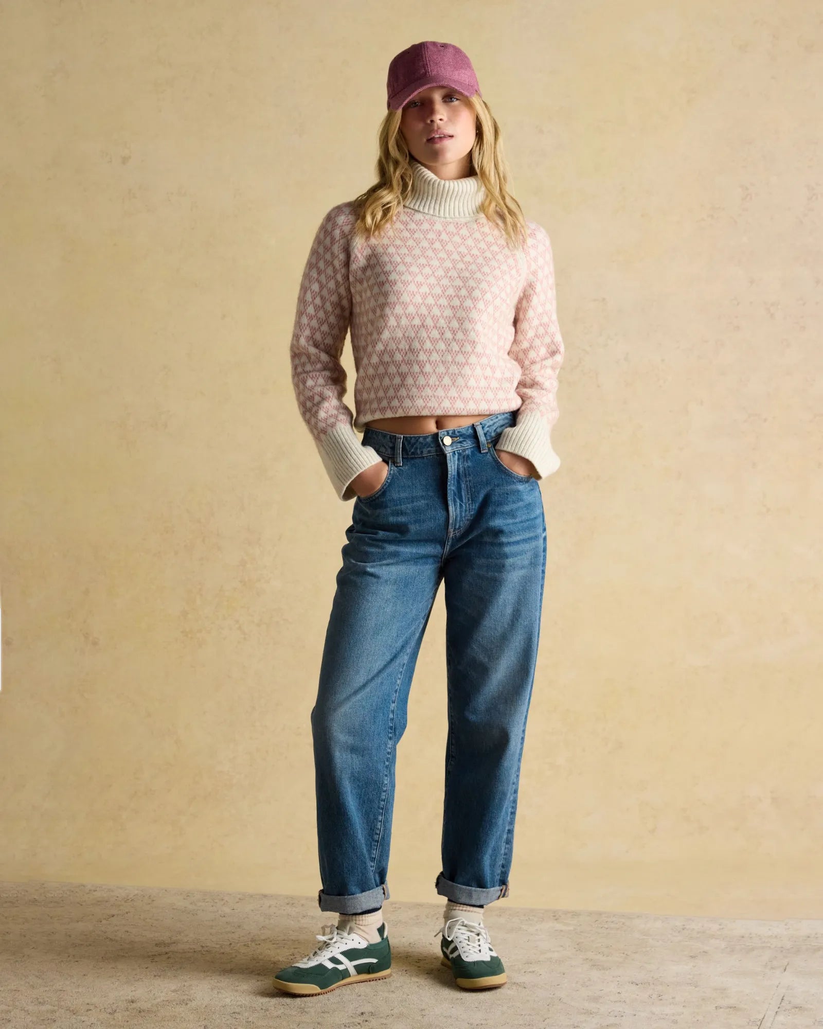 Addison Jumper - Pink/Cream