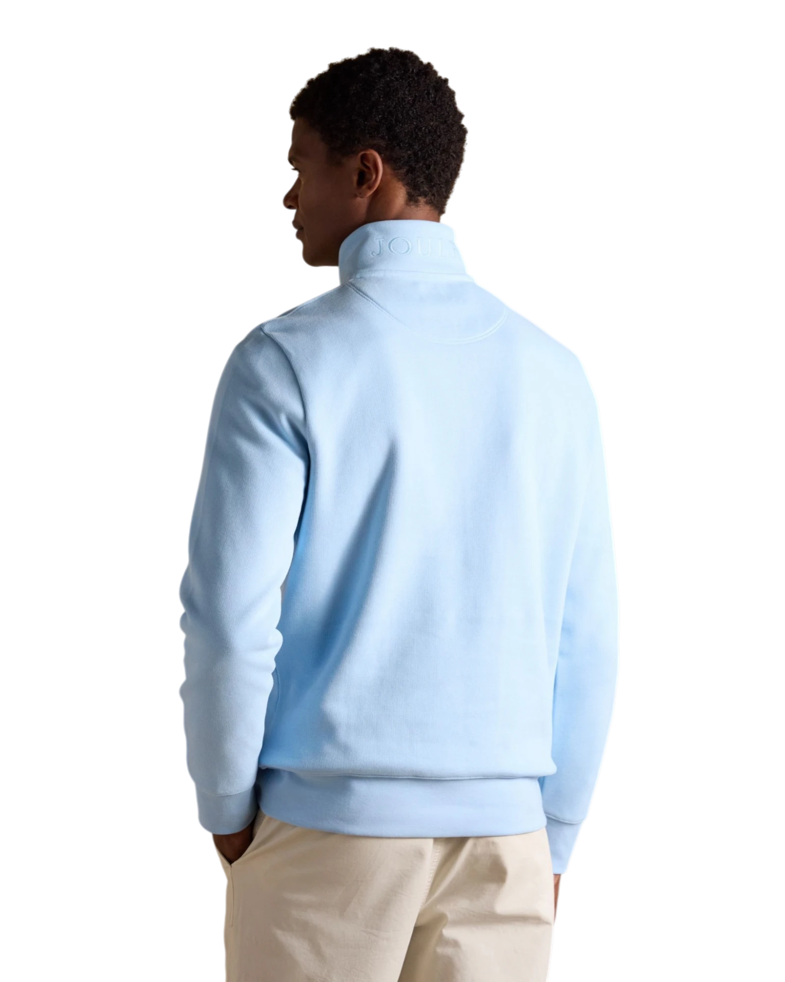 Alistair Quarter Zip Jumper - Blue
