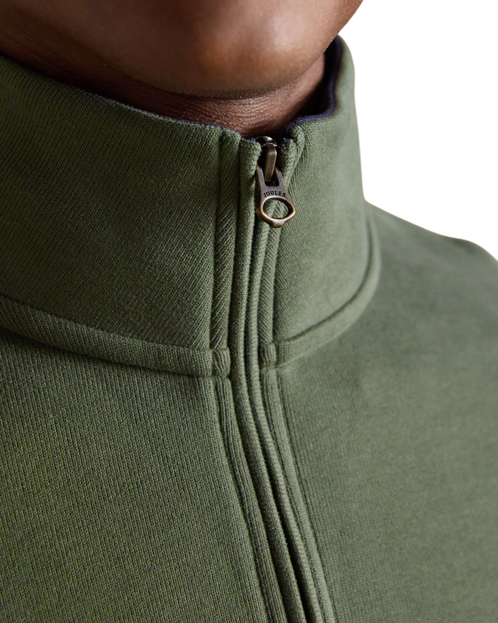 Alistair Quarter Zip Sweatshirt - Khaki Green