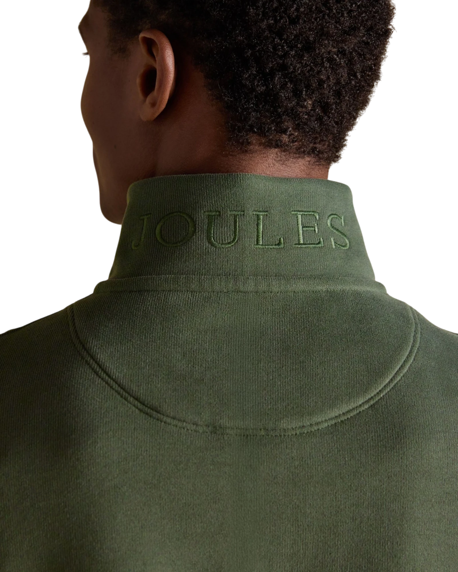 Alistair Quarter Zip Sweatshirt - Khaki Green