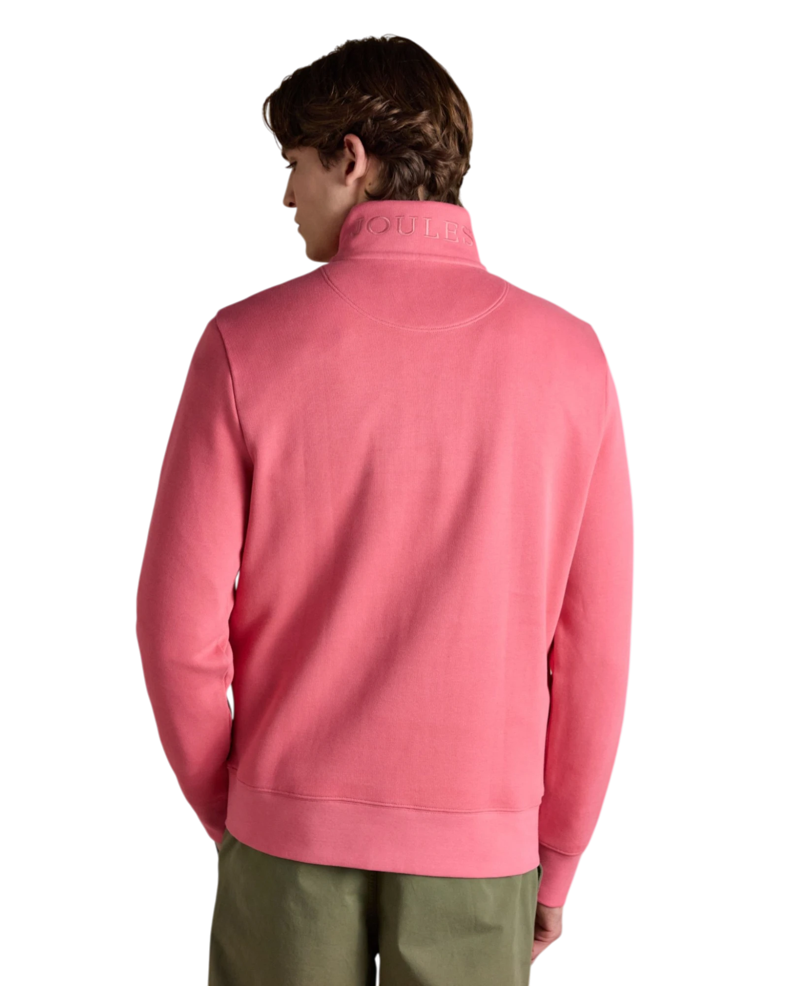 Alistair Quarter Zip Sweatshirt - Pink
