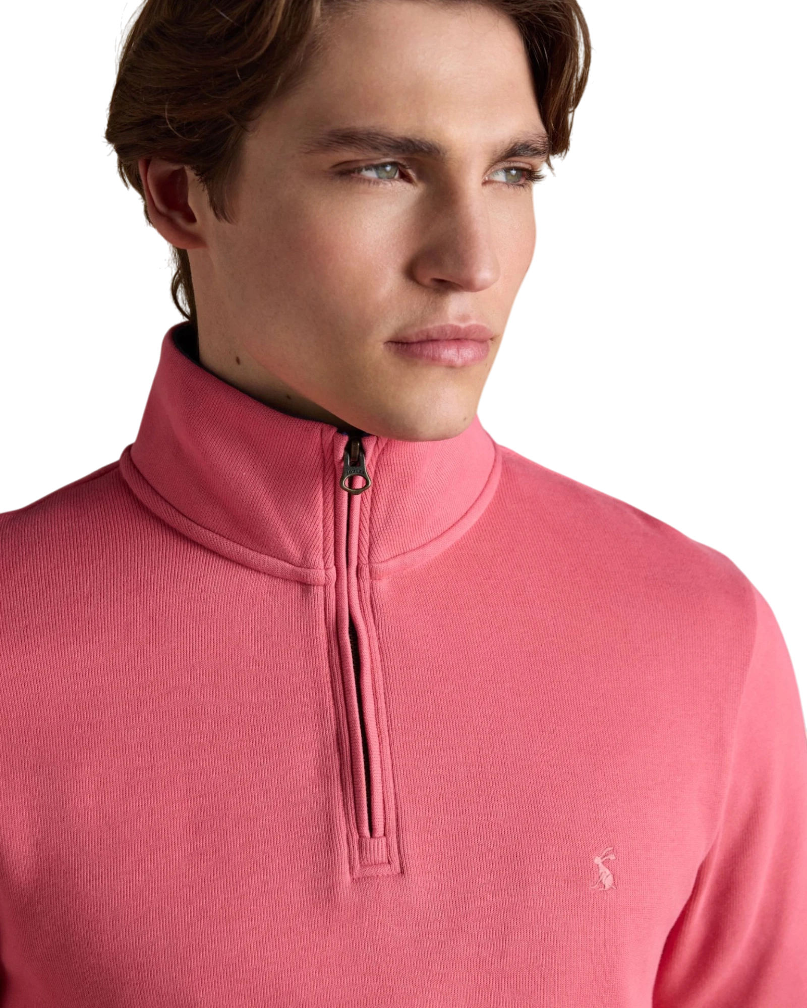 Alistair Quarter Zip Sweatshirt - Pink