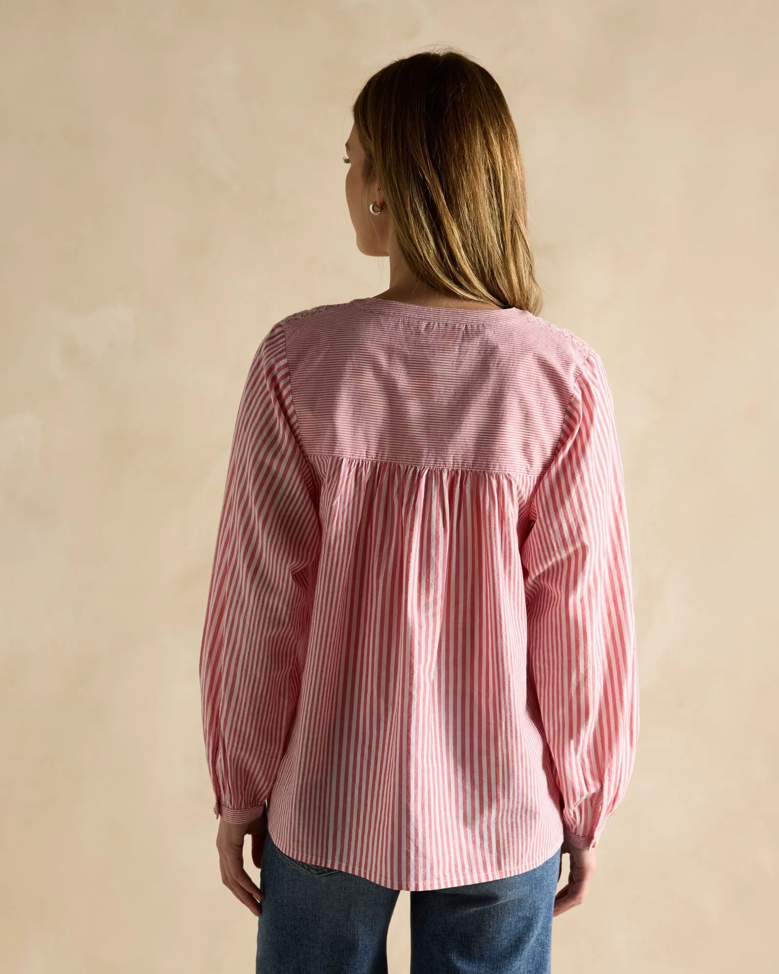 Amelie Blouse - Red/White