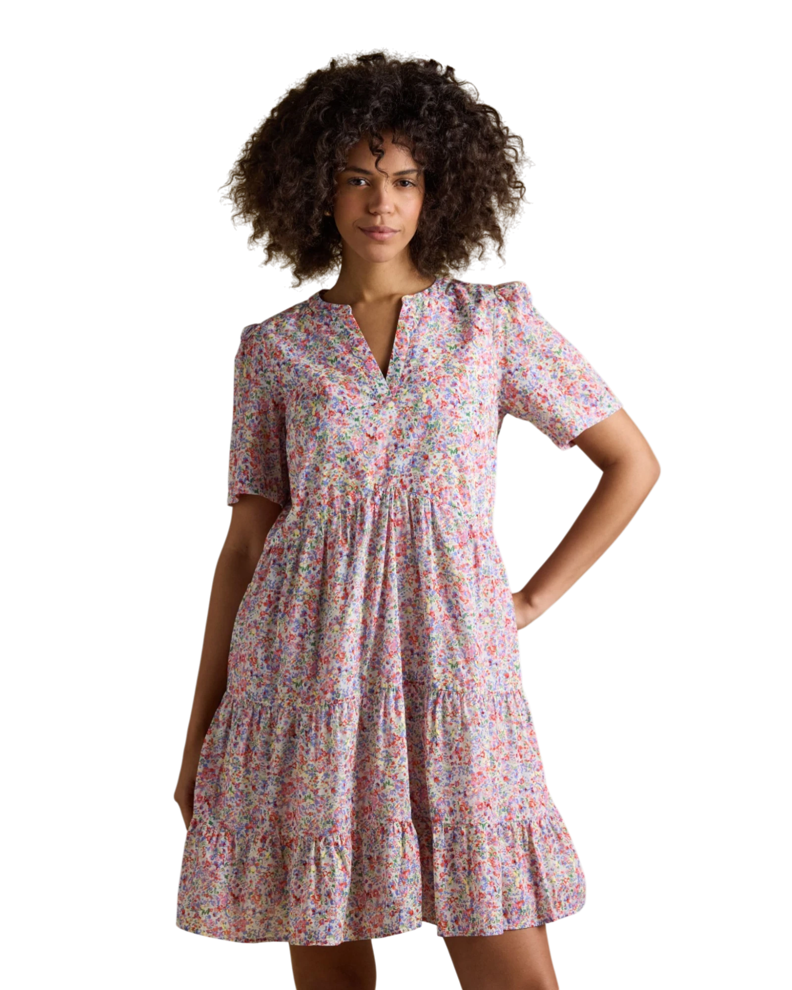 Ariella Dress - Pink Ditsy