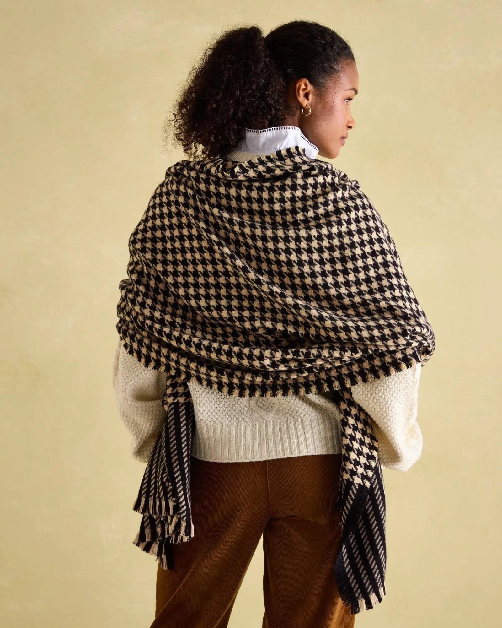 Bracewell Black & Brown Blanket Scarf