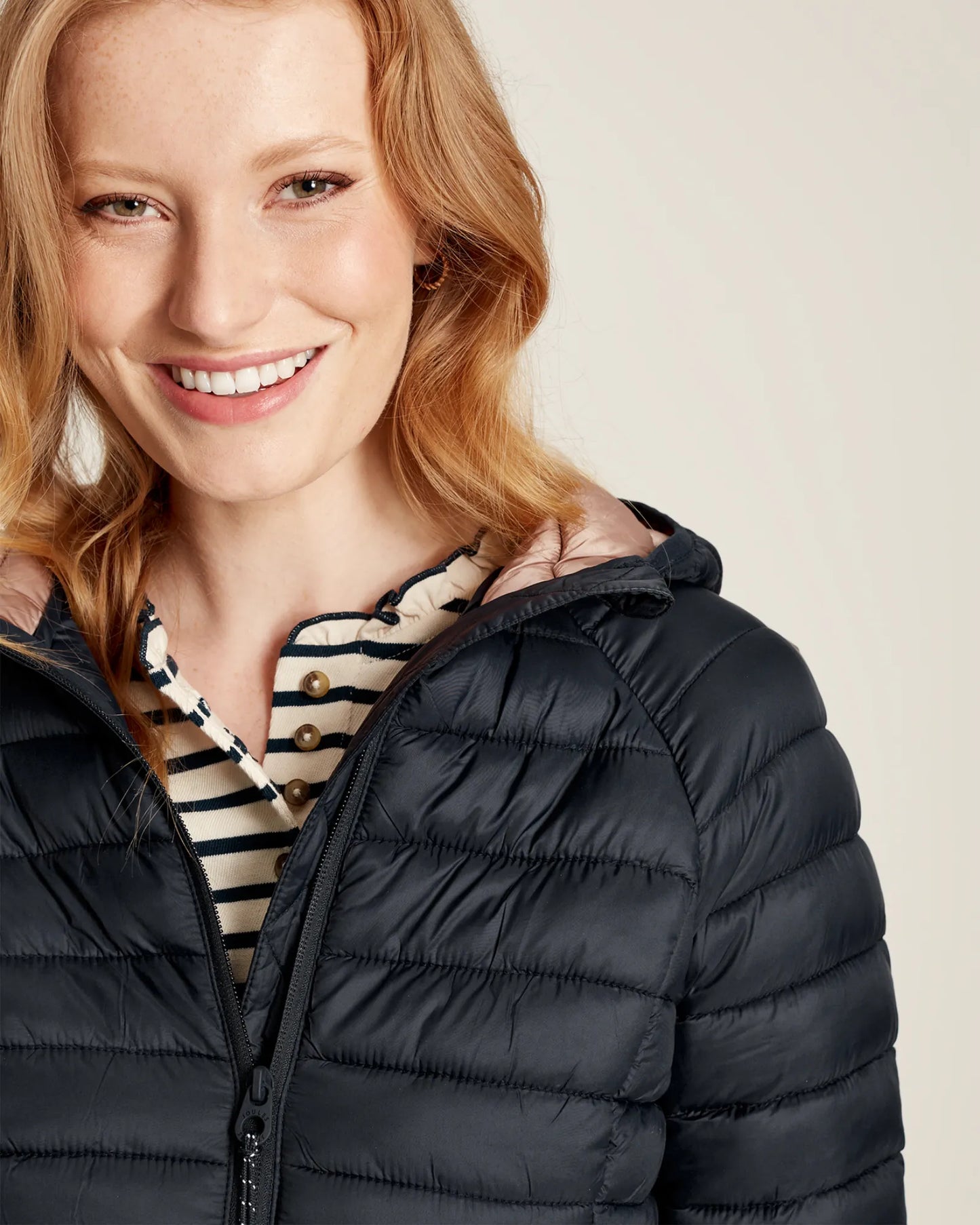 Bramley Navy Showerproof Packable Padded Jacket