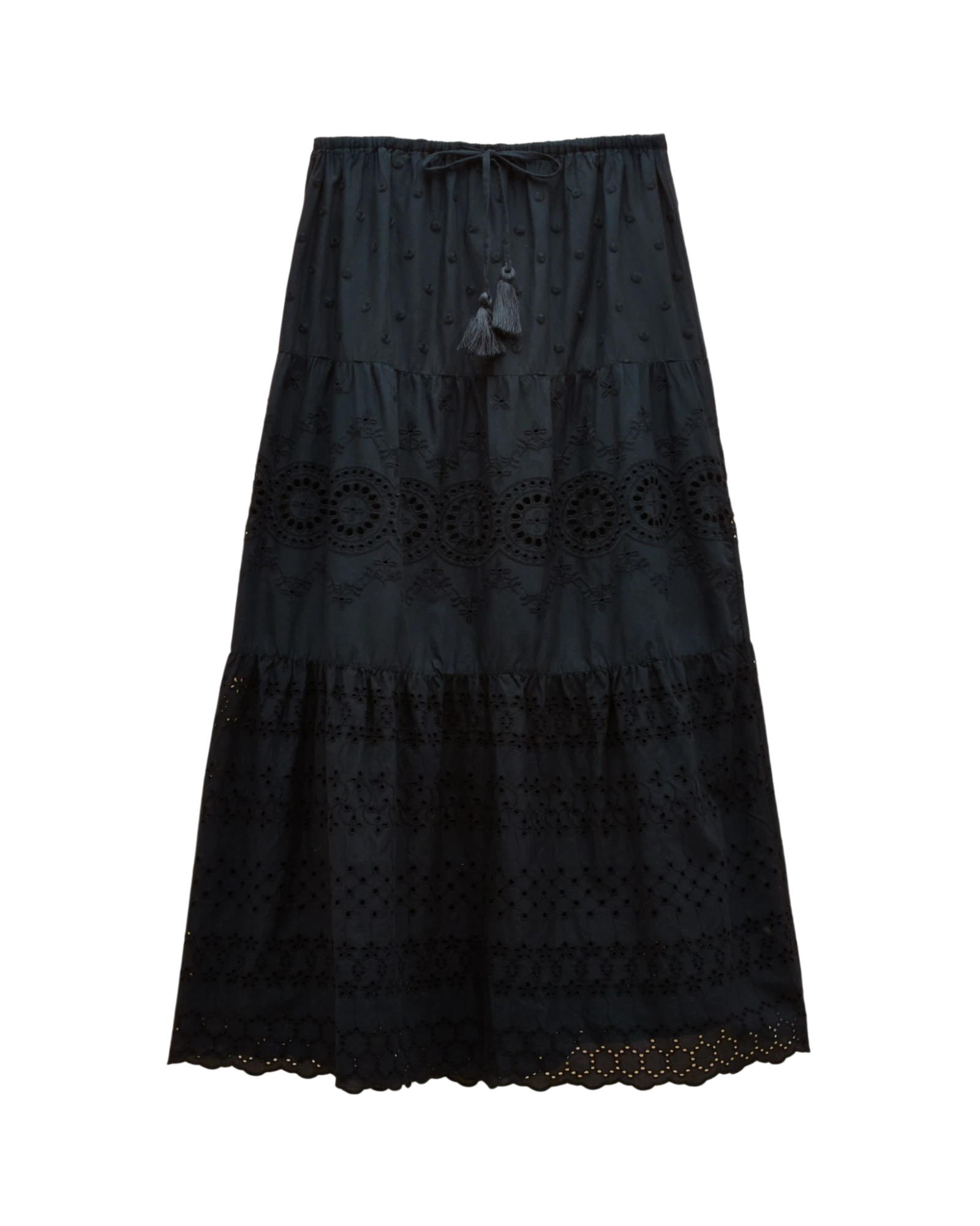 Broderie Skirt Navy