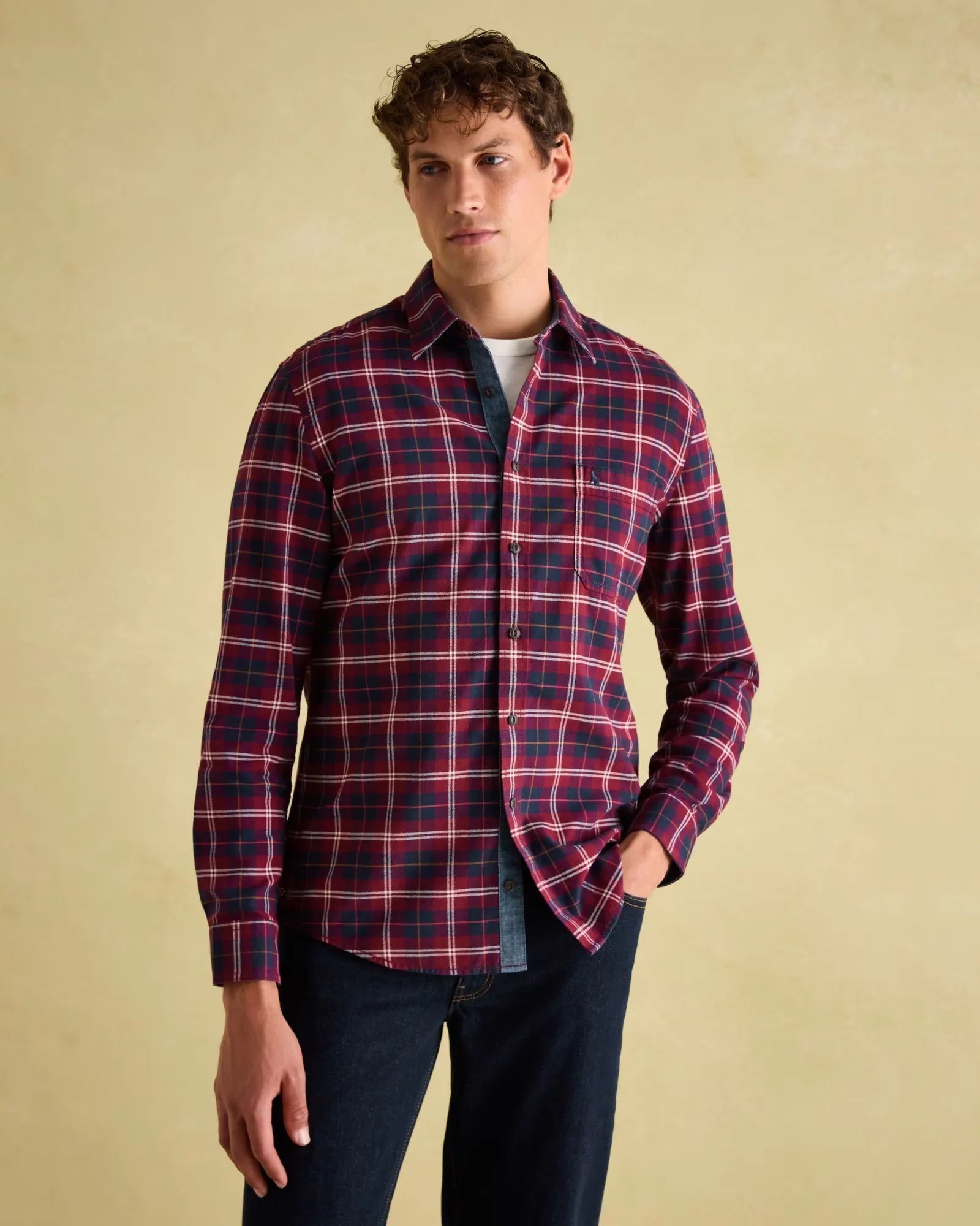 Buchanan Red Soft Brushed Cotton Check Shirt