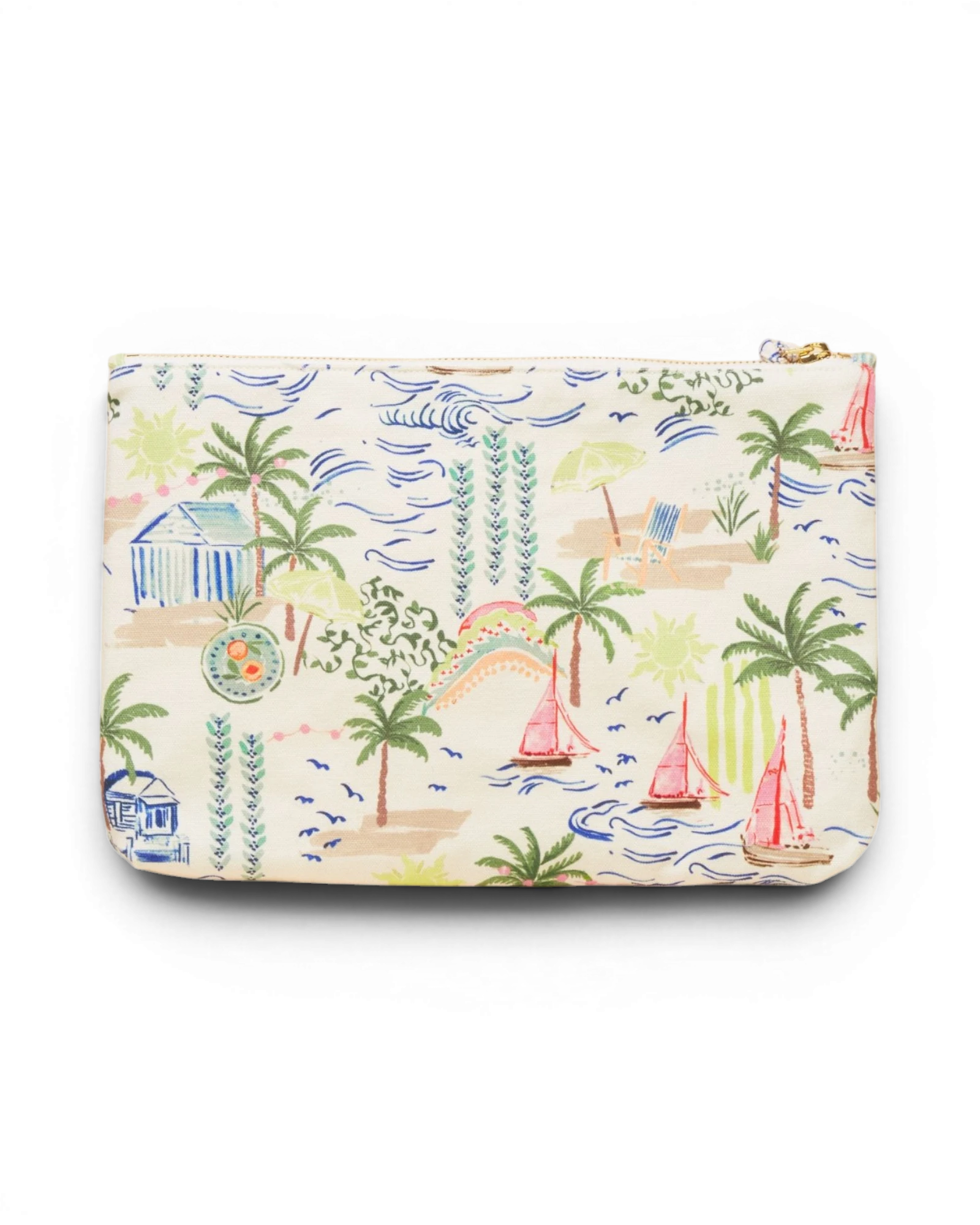 Carrywell Pouch - White Coastal Scene