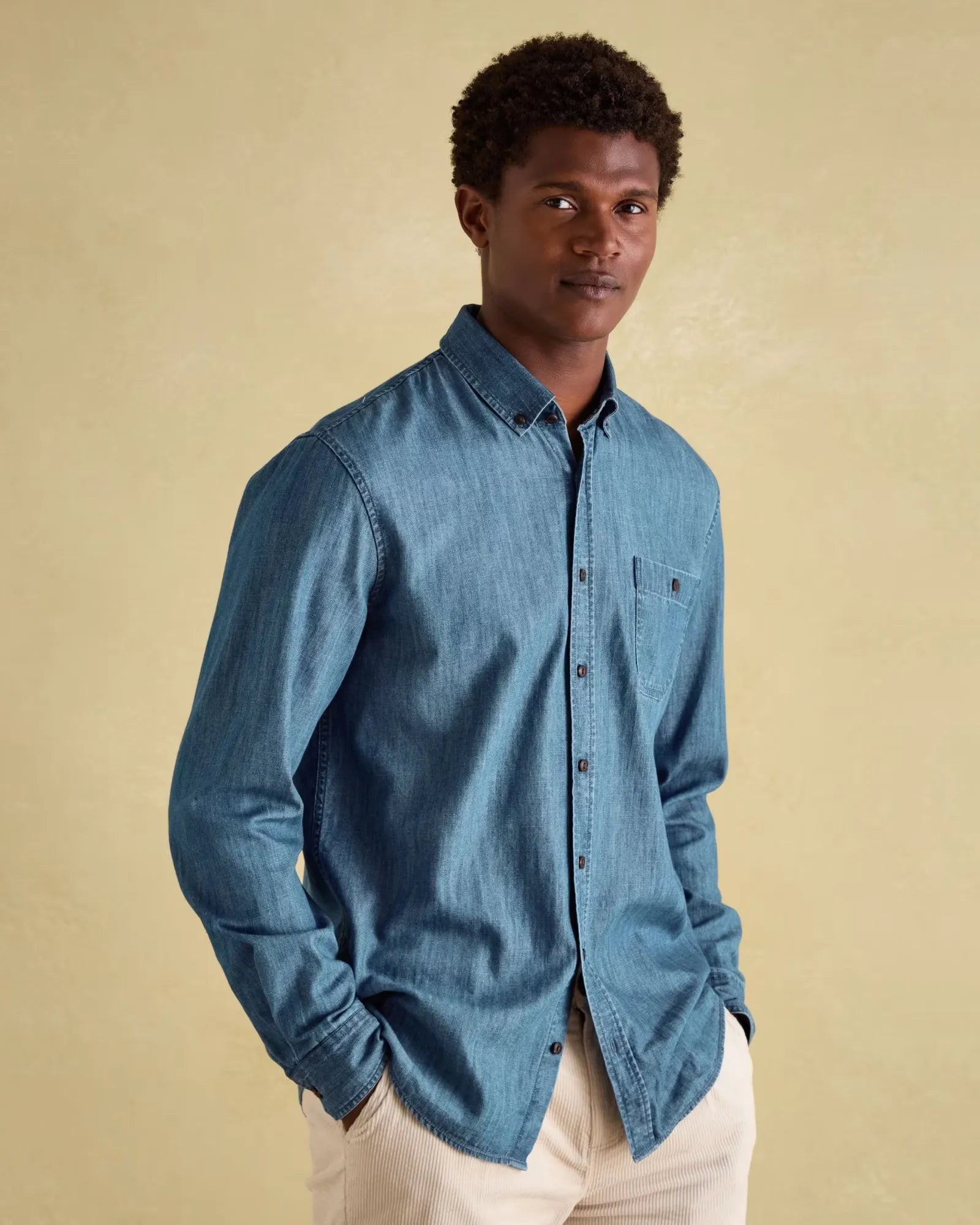 Chambray Blue Classic Fit Shirt