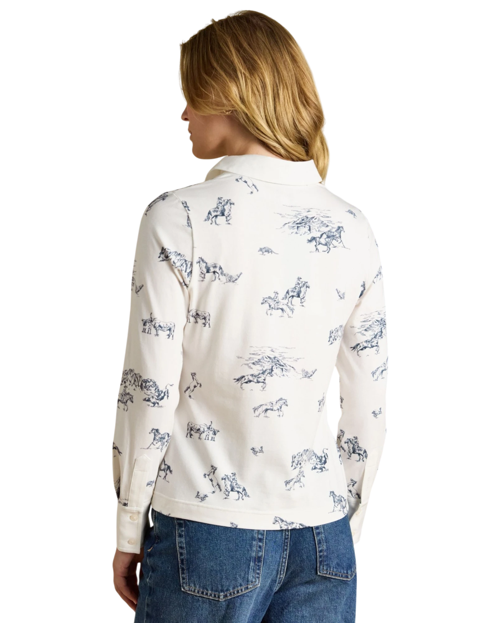 Charlotte Shirt - White Western