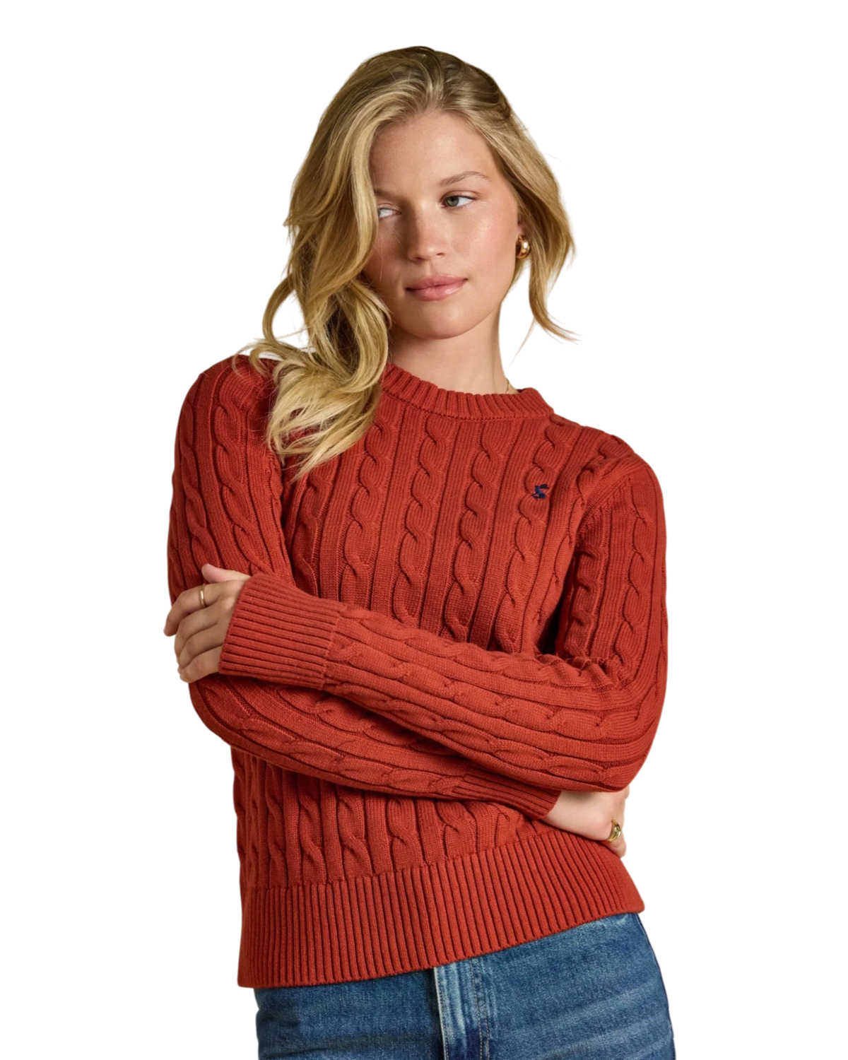 Classic Cable Jumper - Burnt Orange