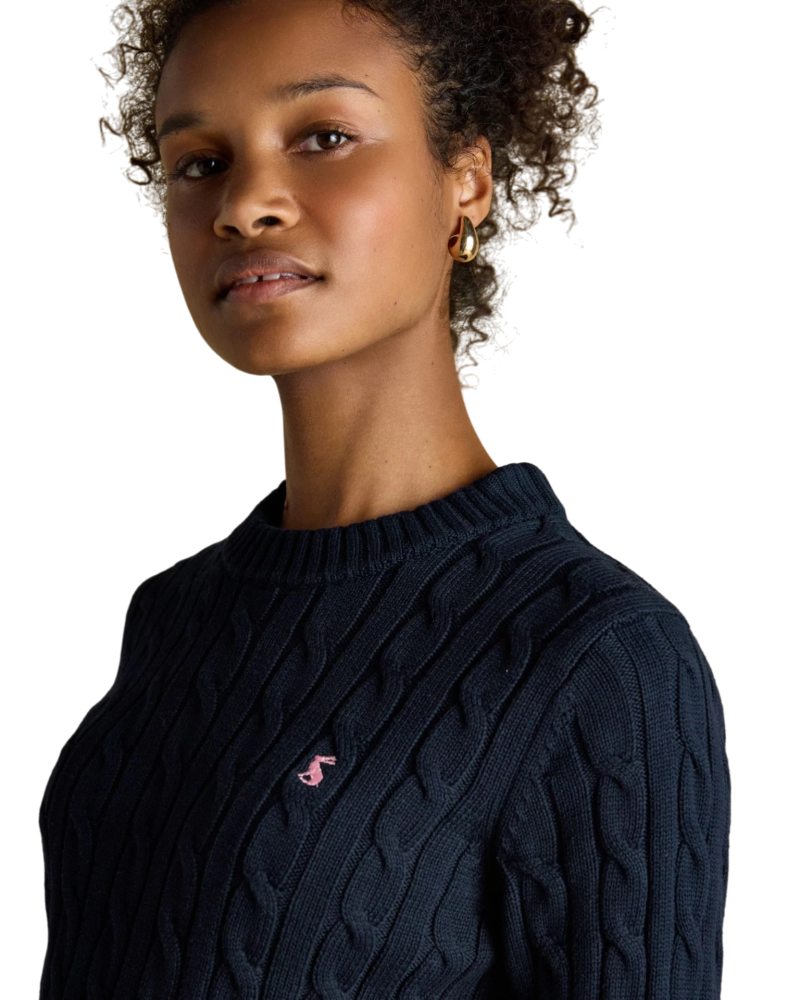 Classic Cable Knit Jumper - Navy