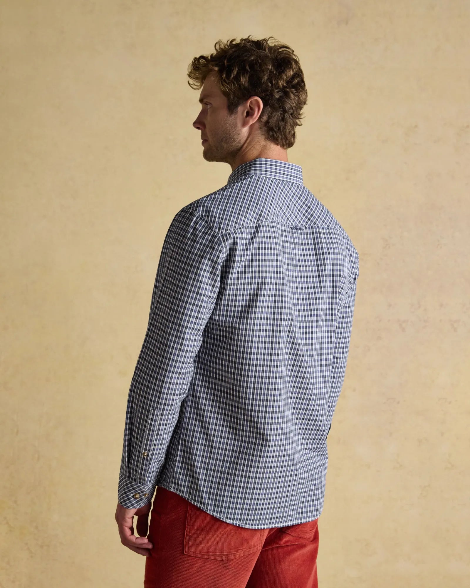 Classic Poplin Check Shirt - Blue