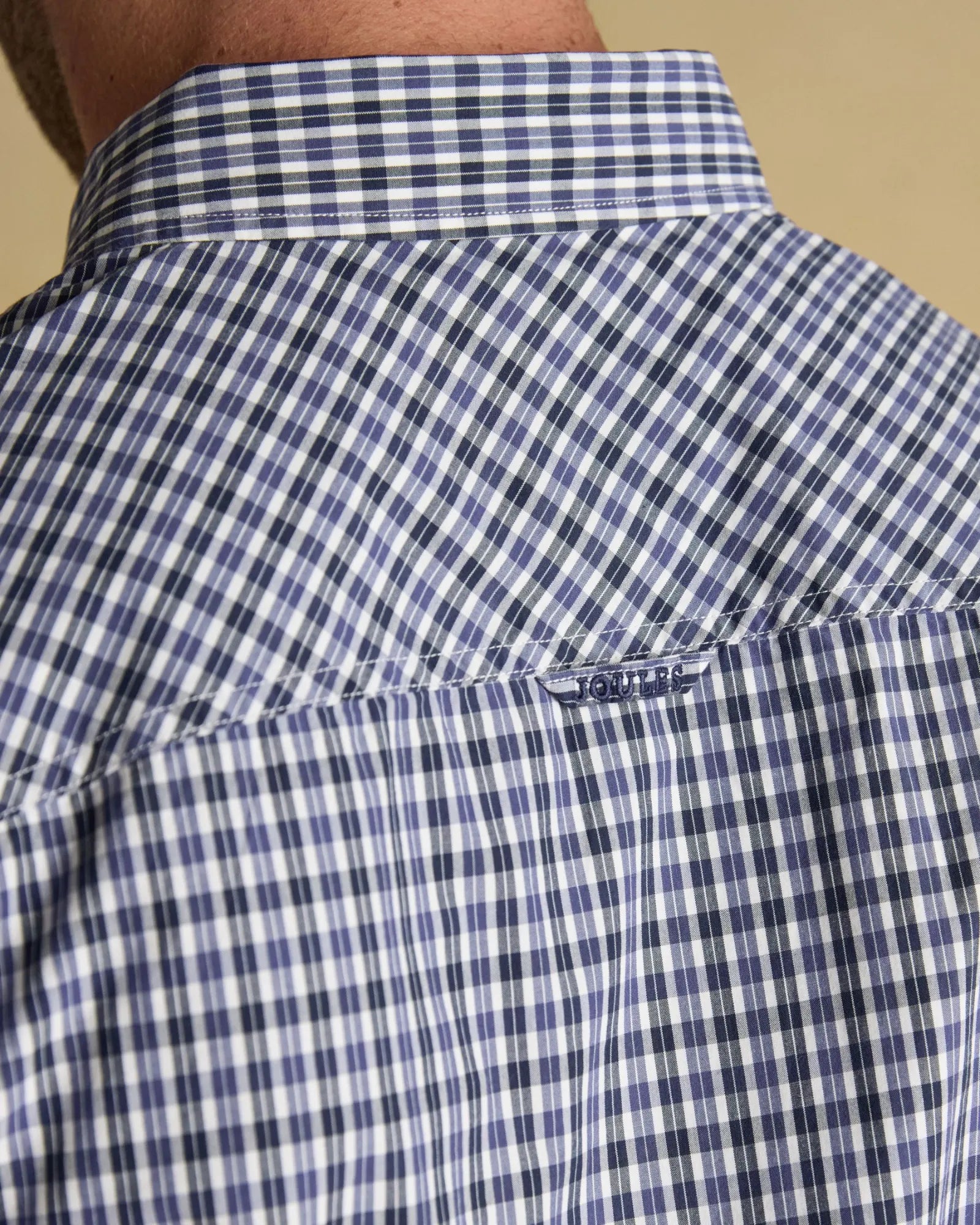 Classic Poplin Check Shirt - Blue
