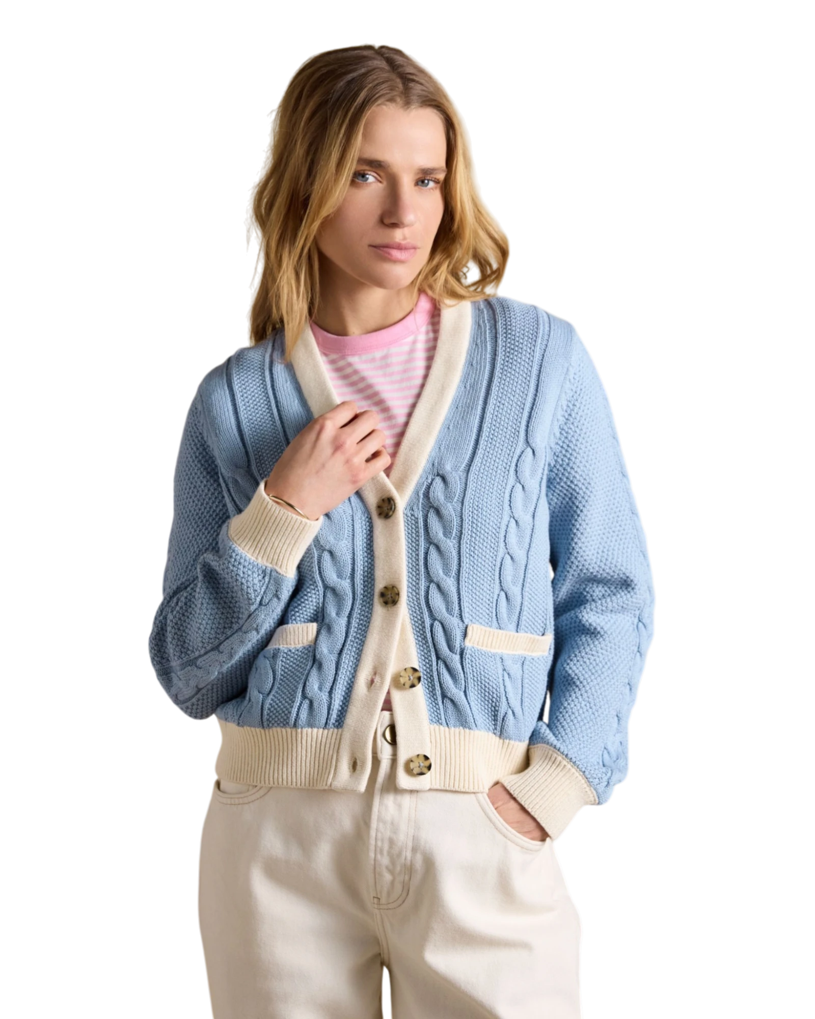 Court Cardigan - Blue
