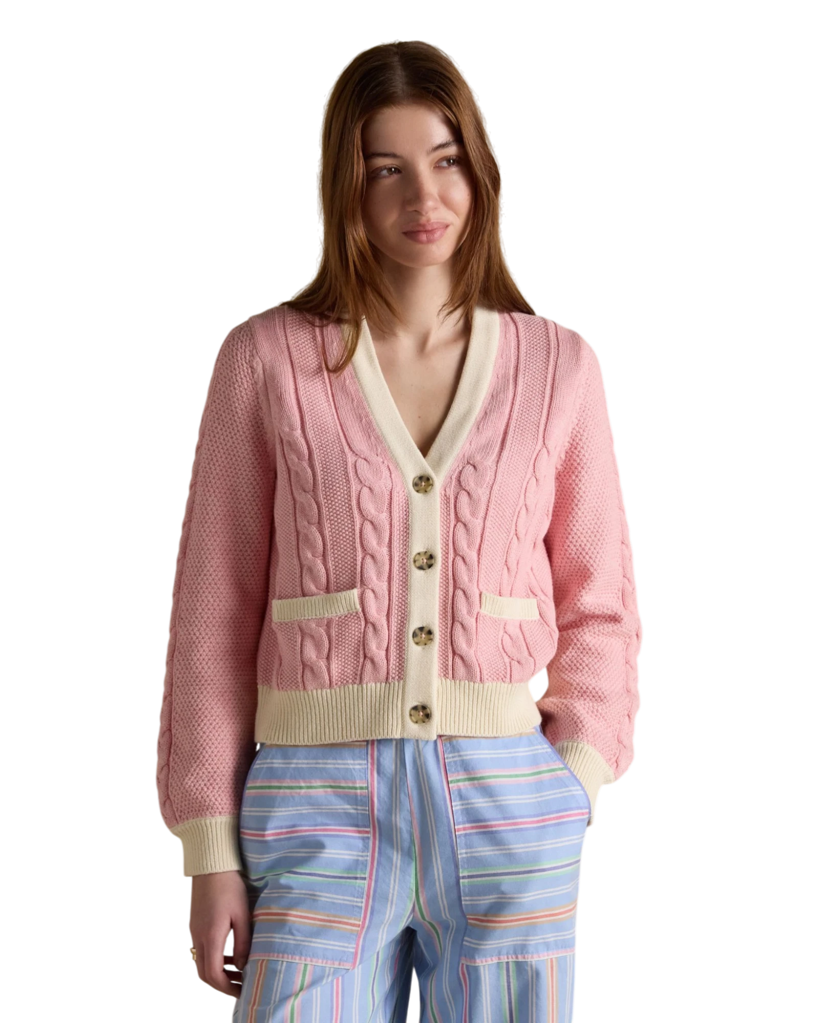 Court Cardigan - Pink
