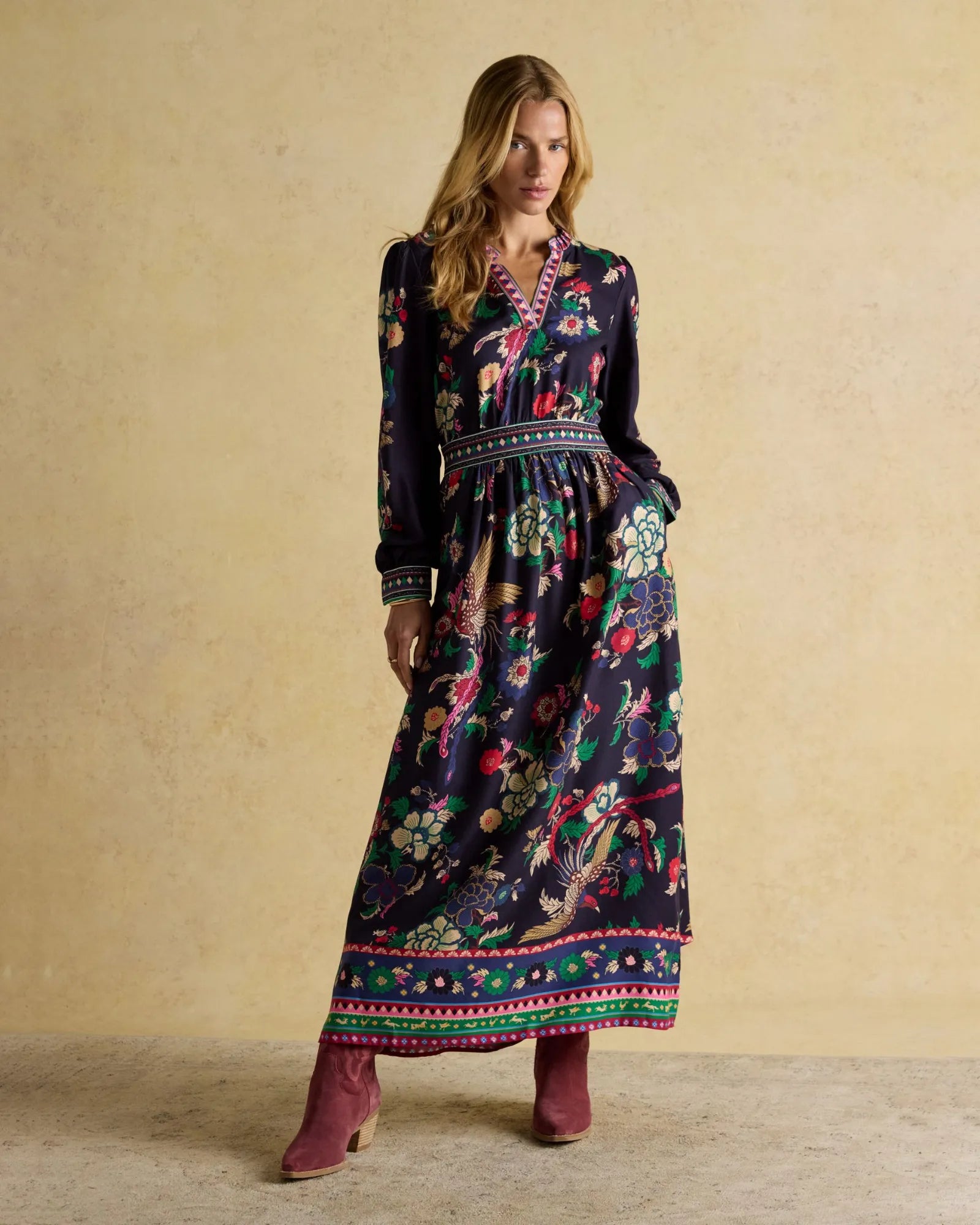Cressida Dress - Navy