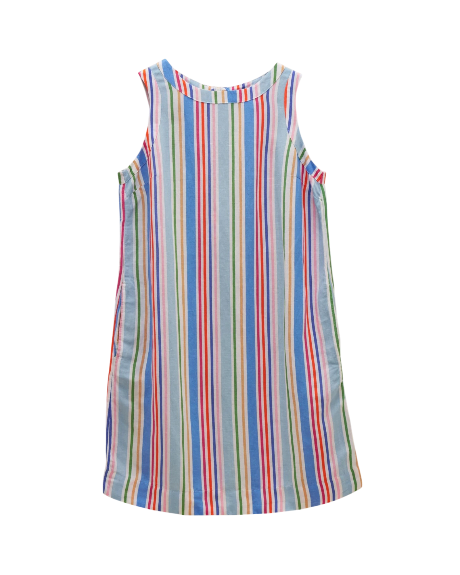 Delphine Dress - Multi Stripe