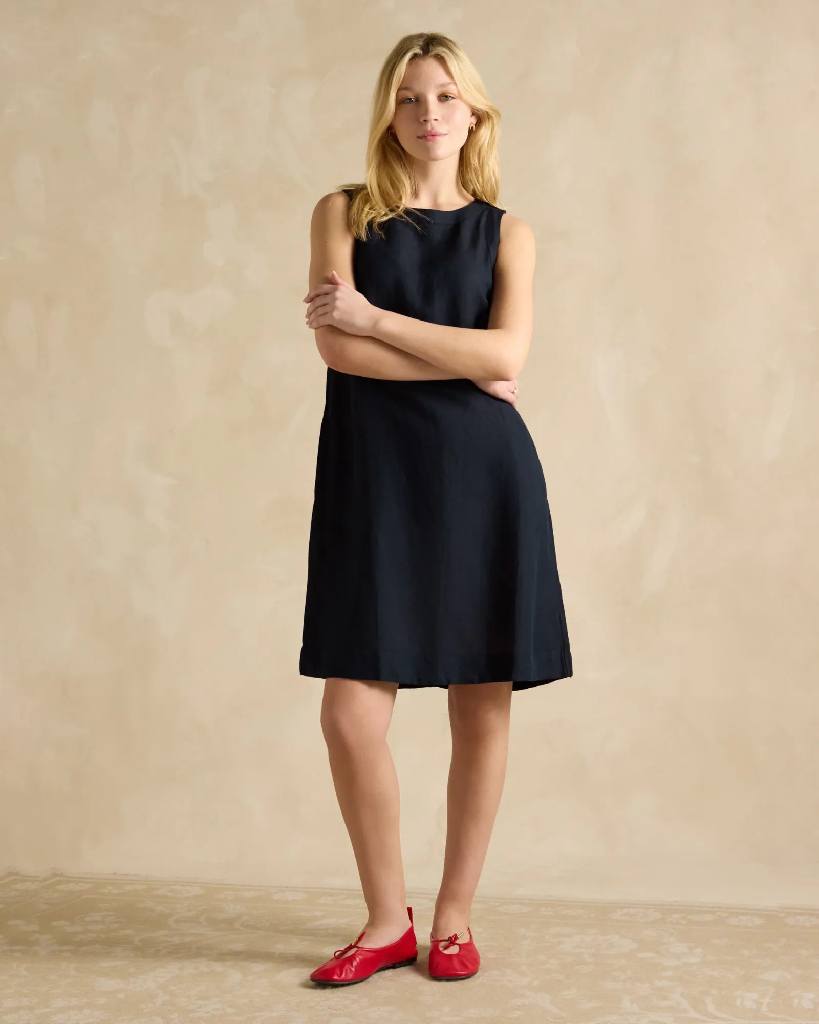 Delphine Dress - Navy