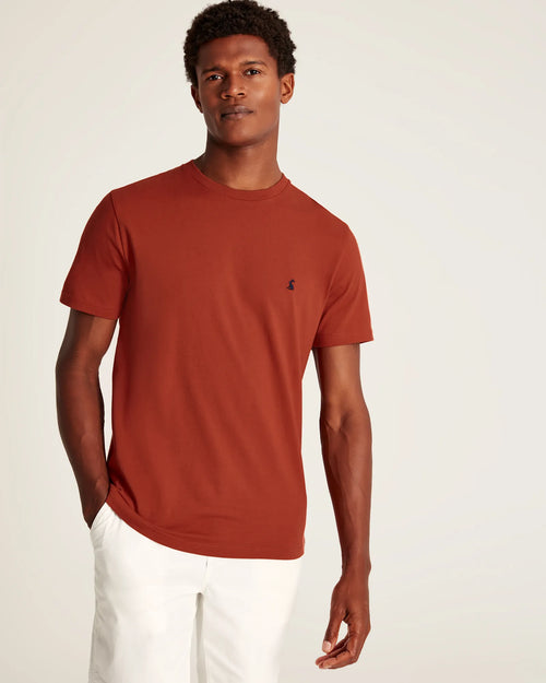 Denton Plain Jersey T-Shirt - Dark Orange