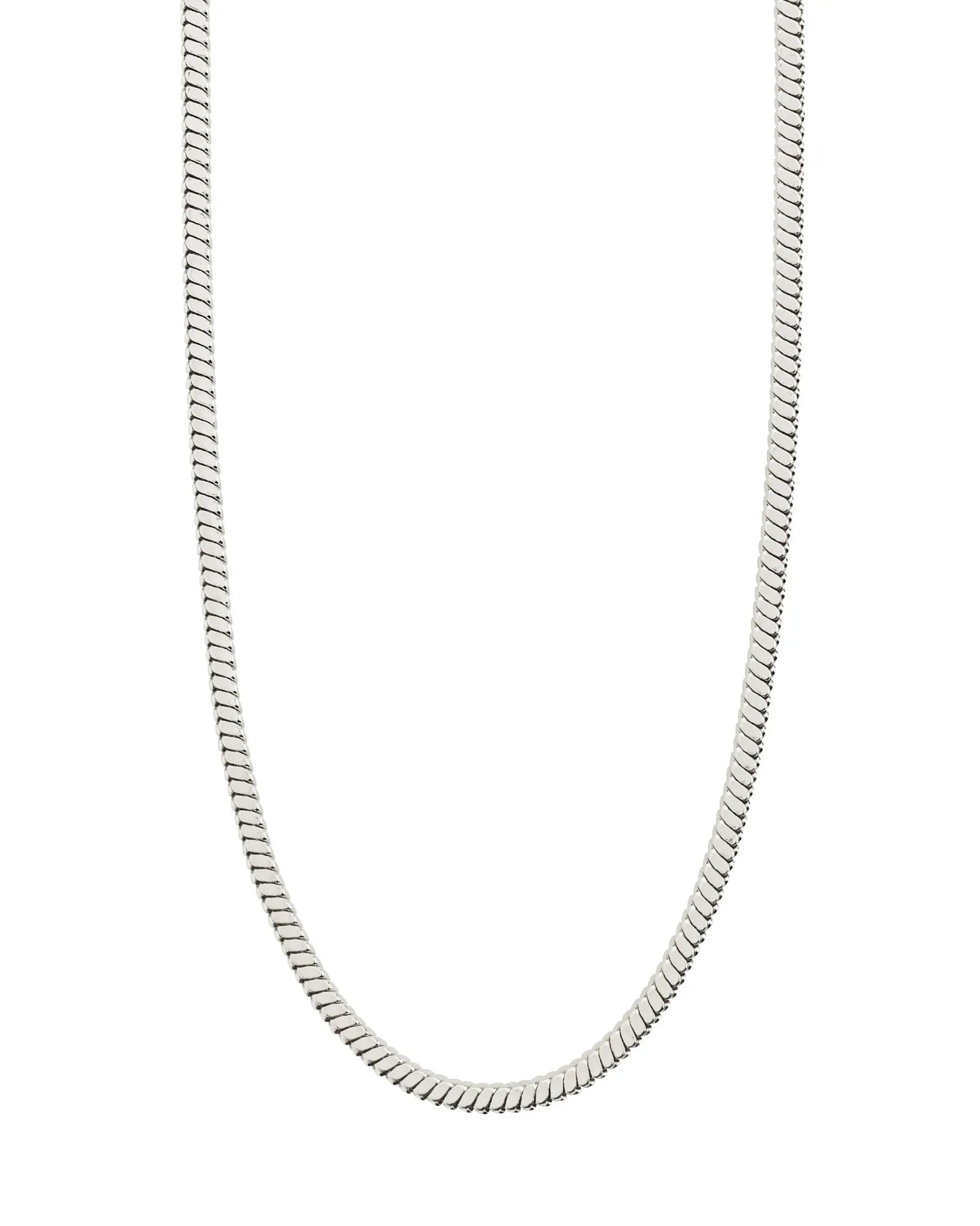 DOMINIQUE Recycled Necklace - Silver Plated