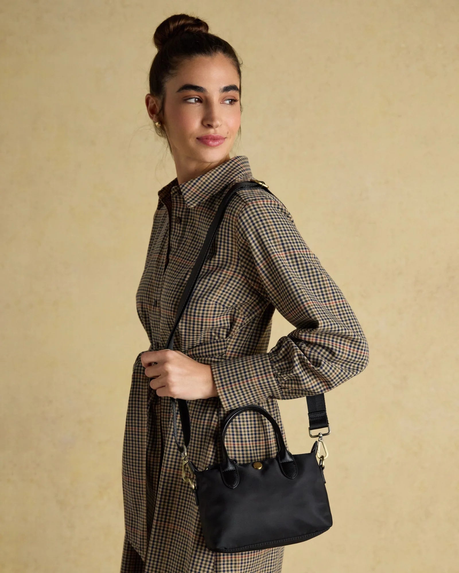 Edie Mini Crossbody Bag - Black