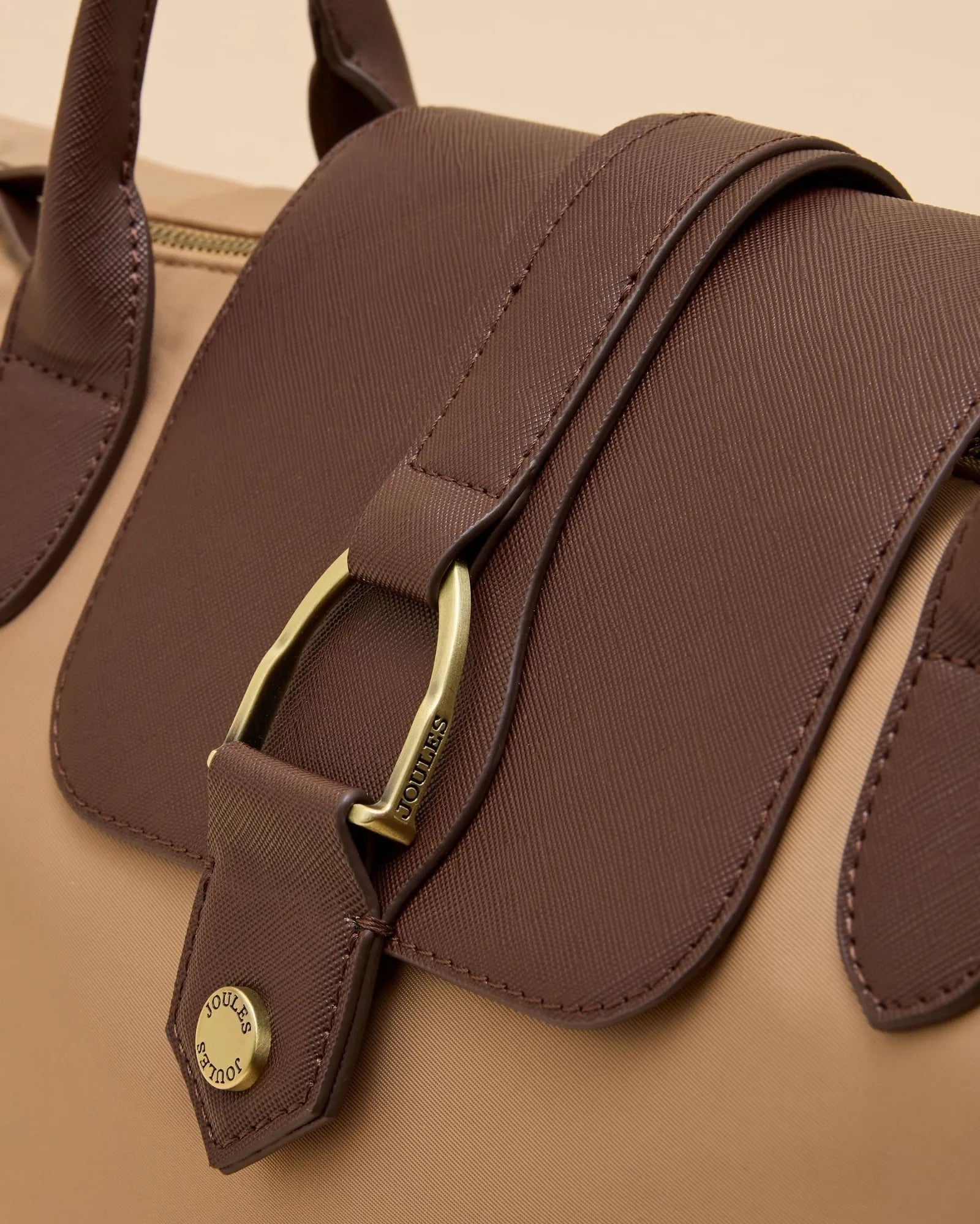 Edie Shopper Bag - Beige & Brown