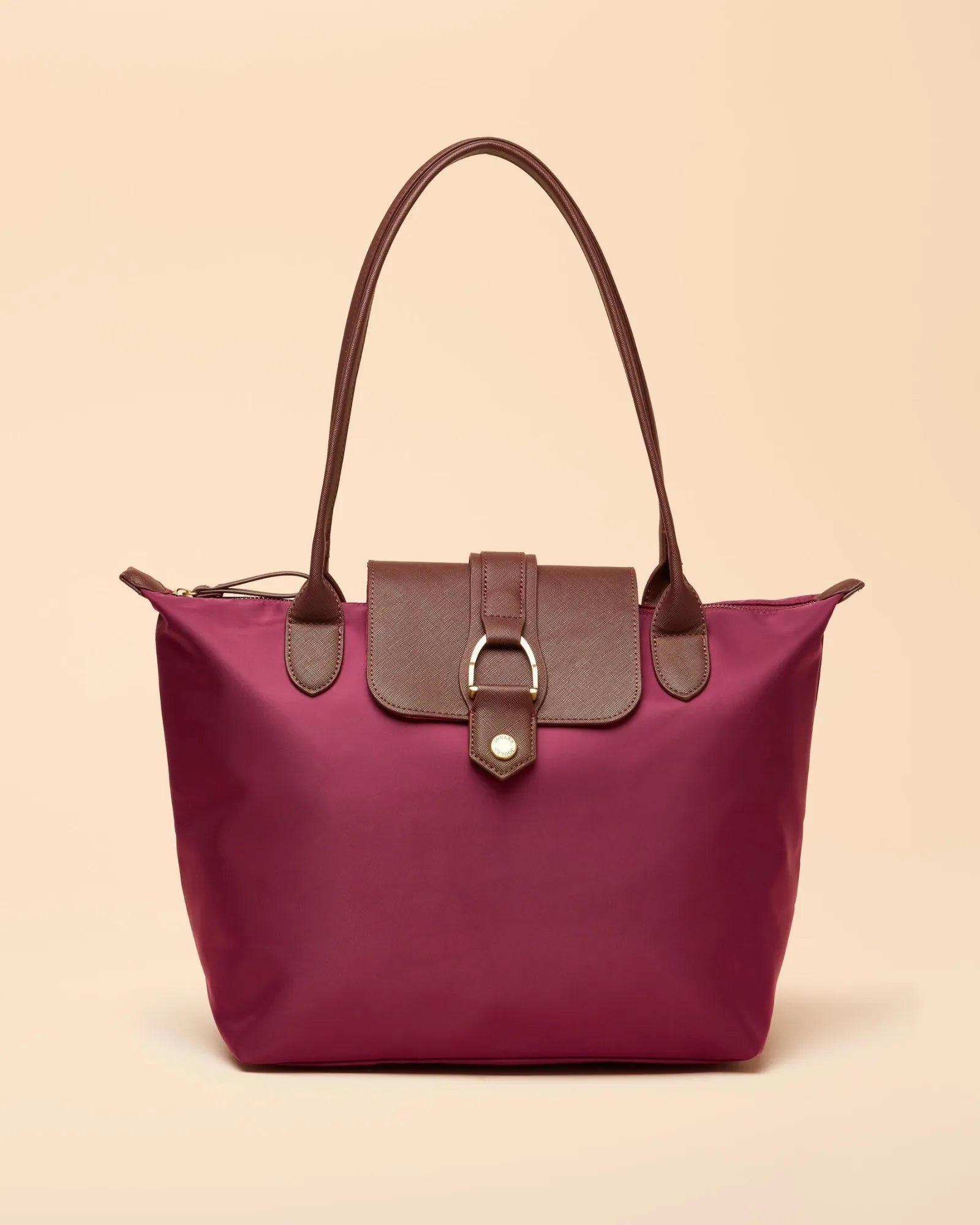 Edie Shopper Bag - Berry Red