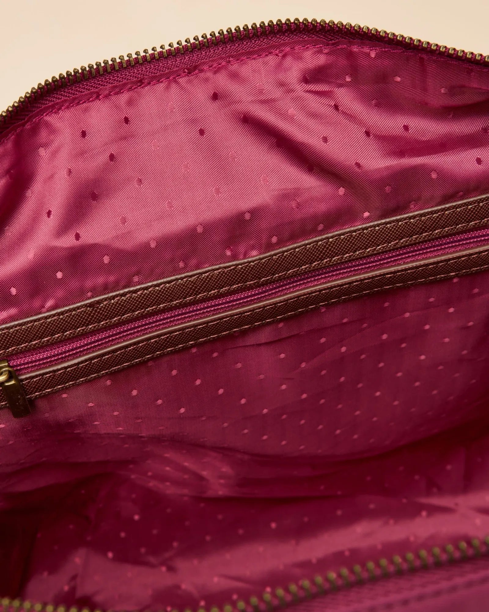 Edie Shopper Bag - Berry Red
