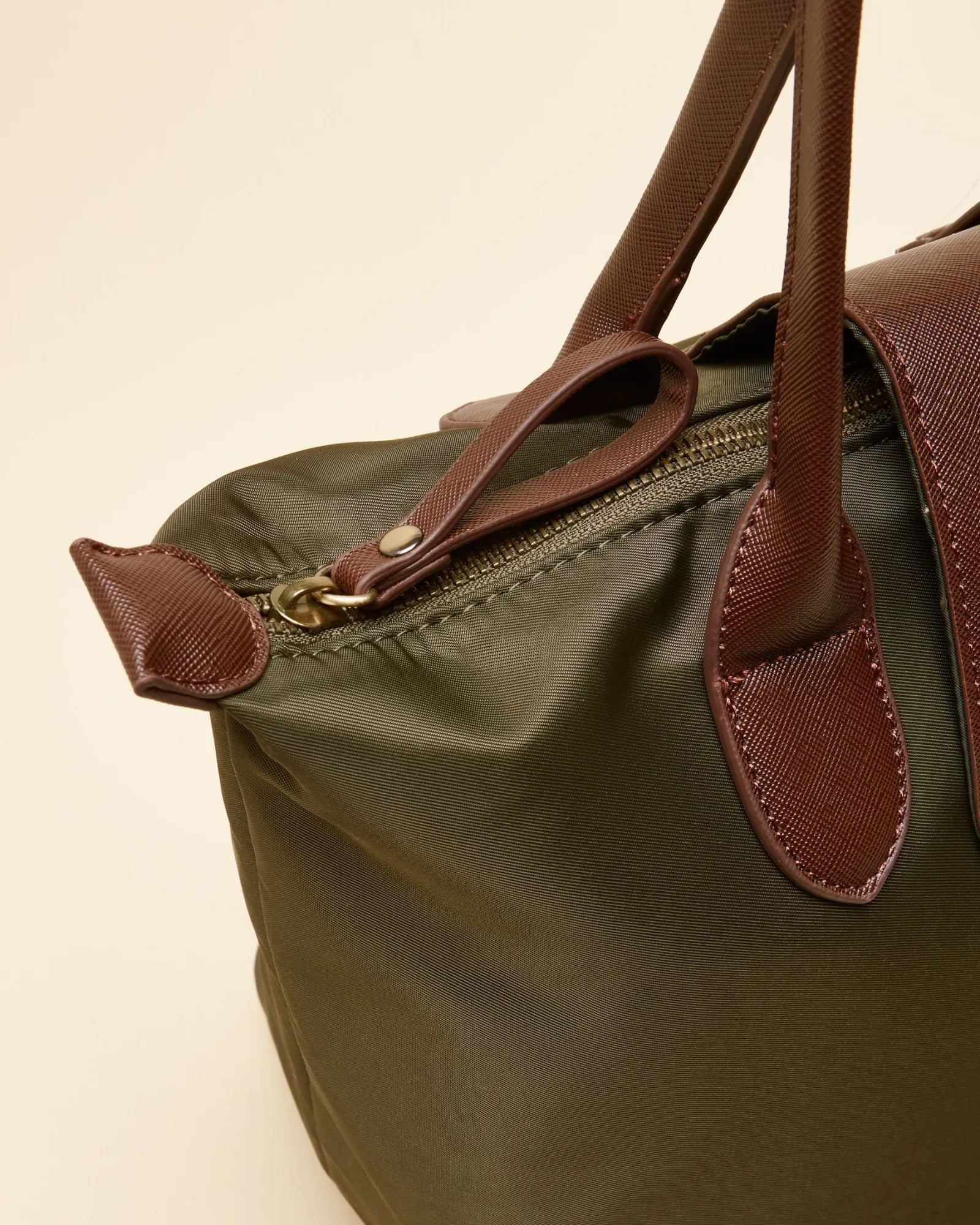 Edie Shopper Bag - Khaki Green