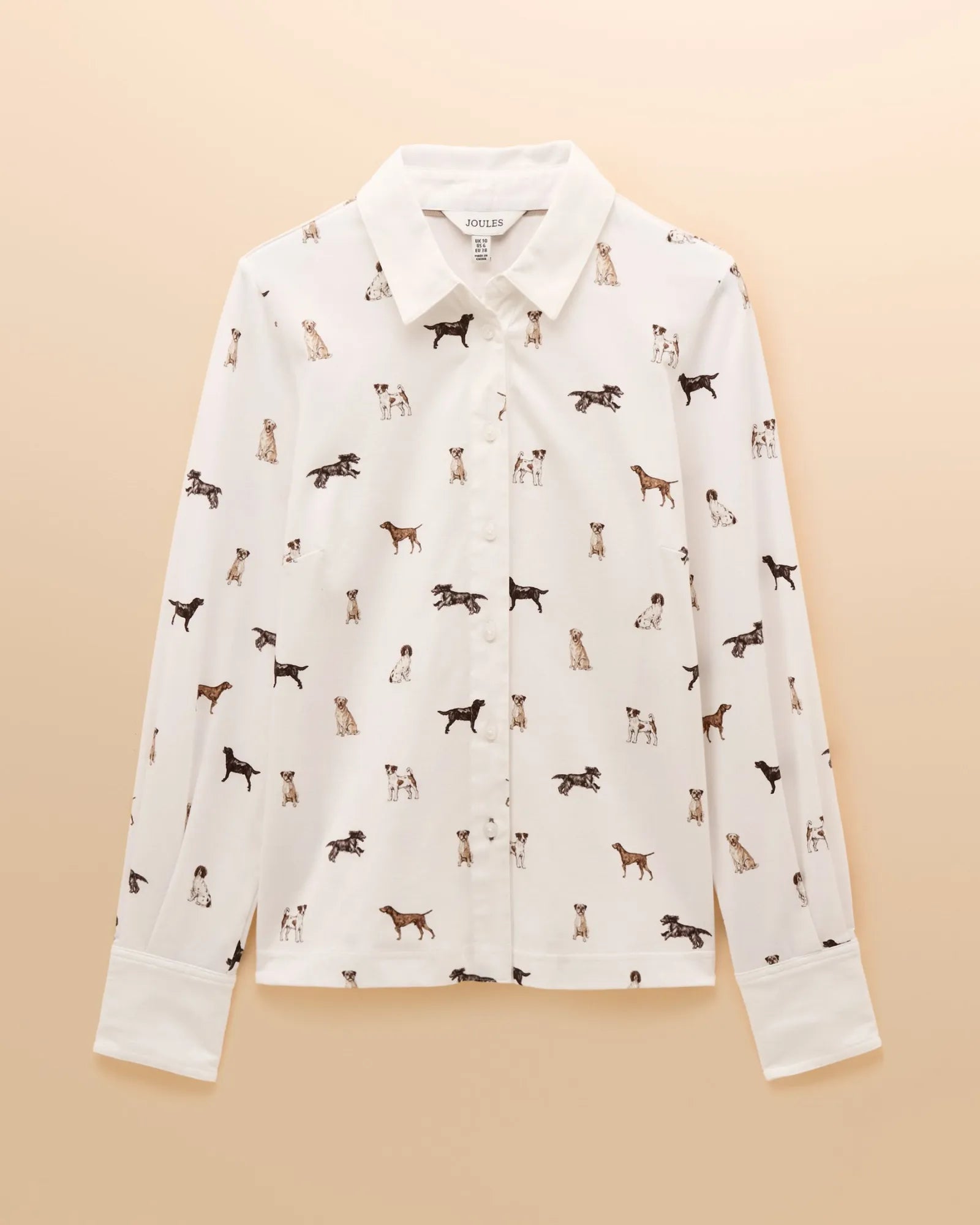 Eleanor Tomlinson Shirt - Cream Dogs