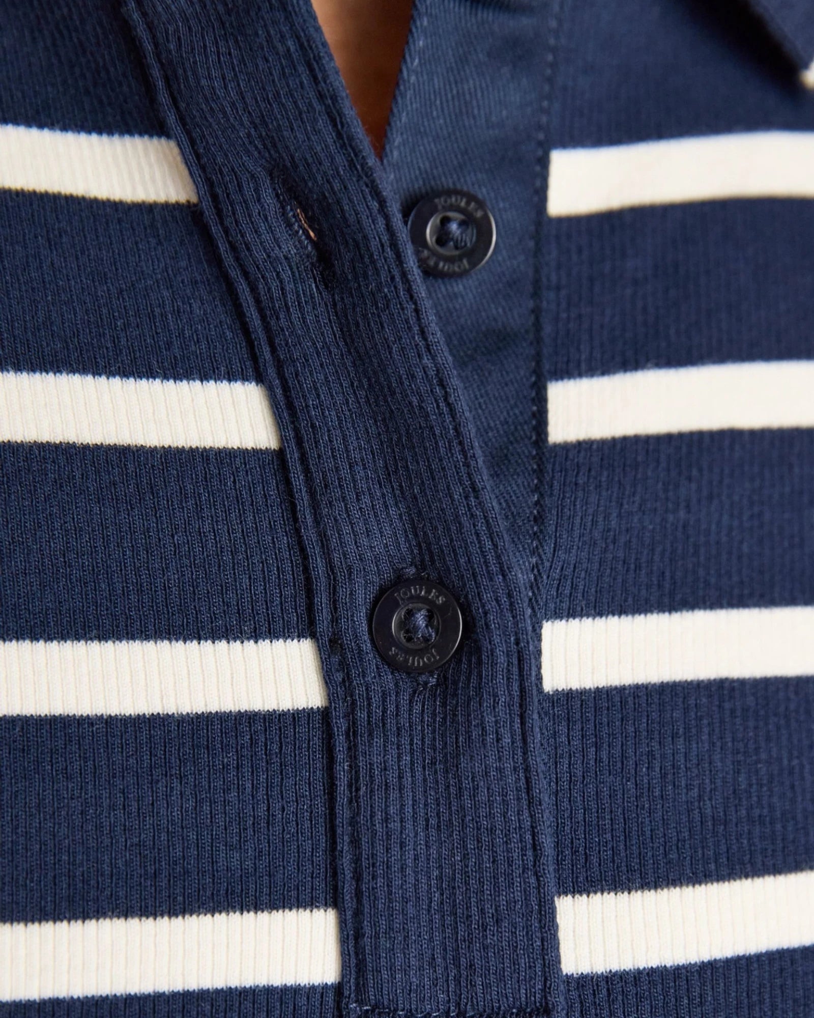 Fairfield Polo Shirt - Navy/Cream Stripe