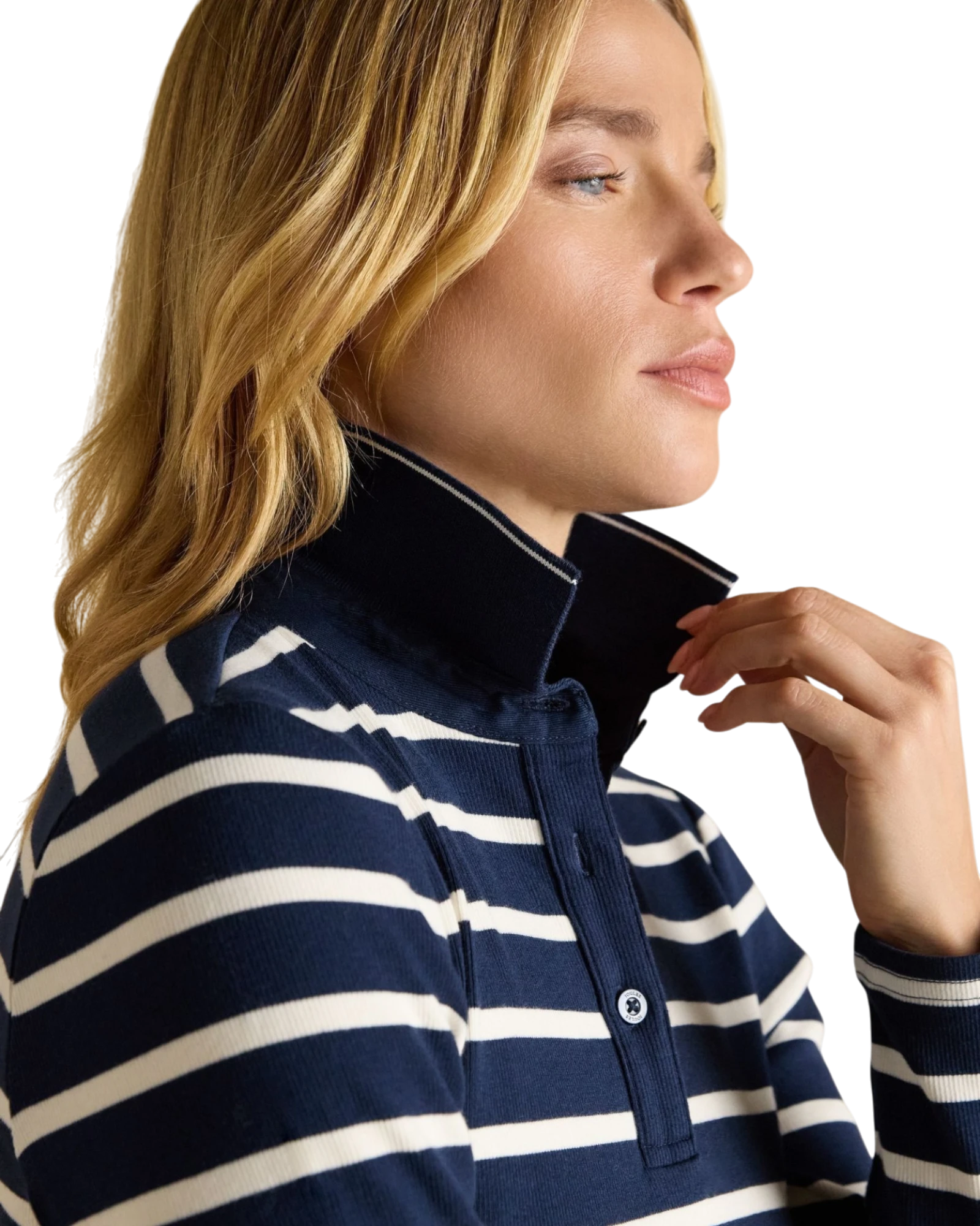 Fairfield Polo Shirt - Navy/Cream Stripe