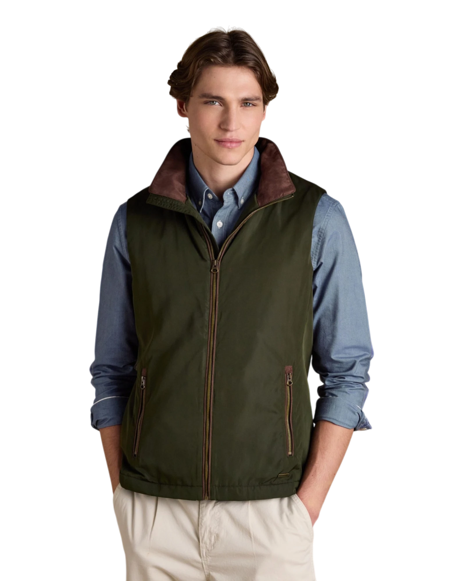 Farnham Gilet - Khaki Green