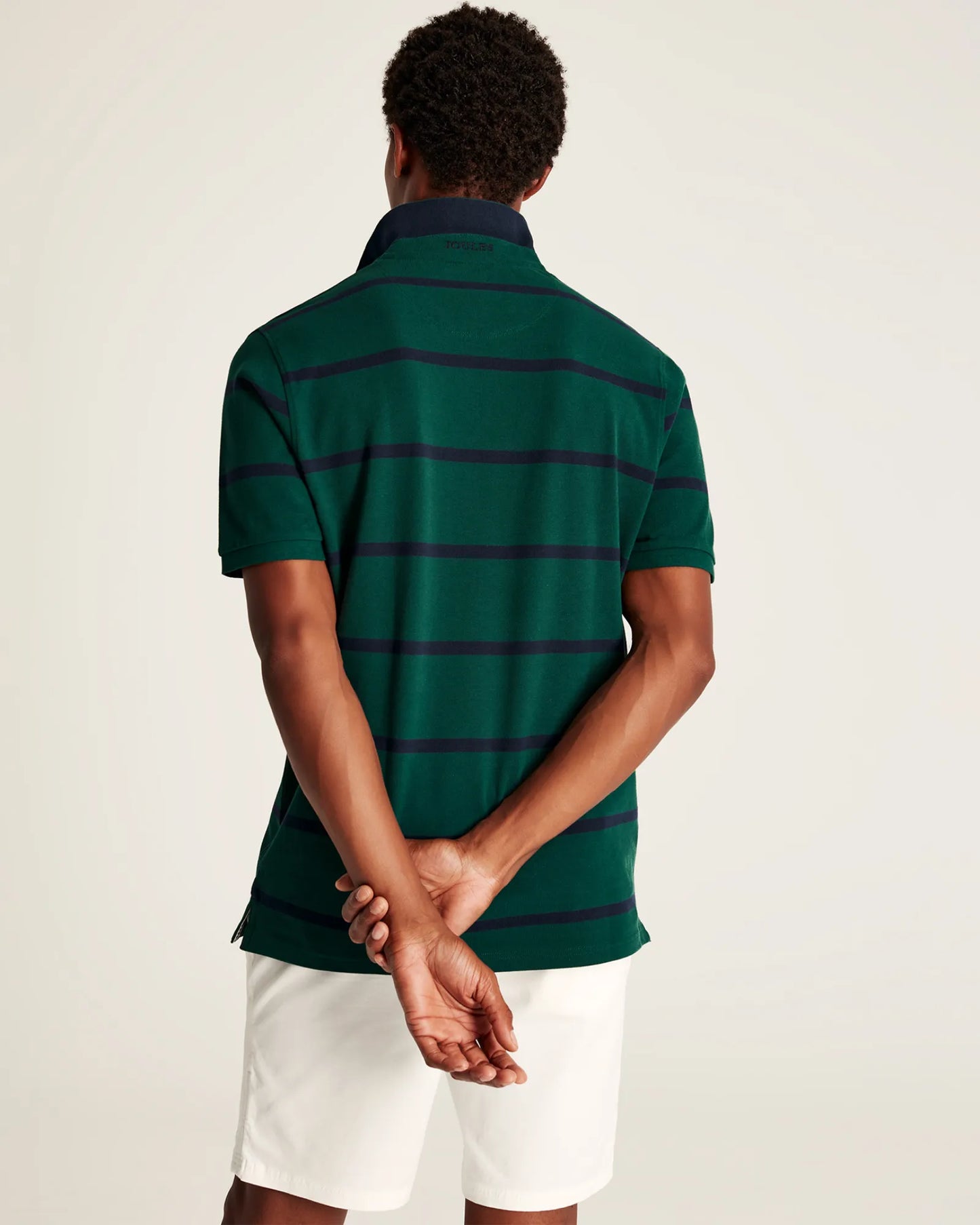 Filbert Classic Fit Striped Polo Shirt - Green Stripe