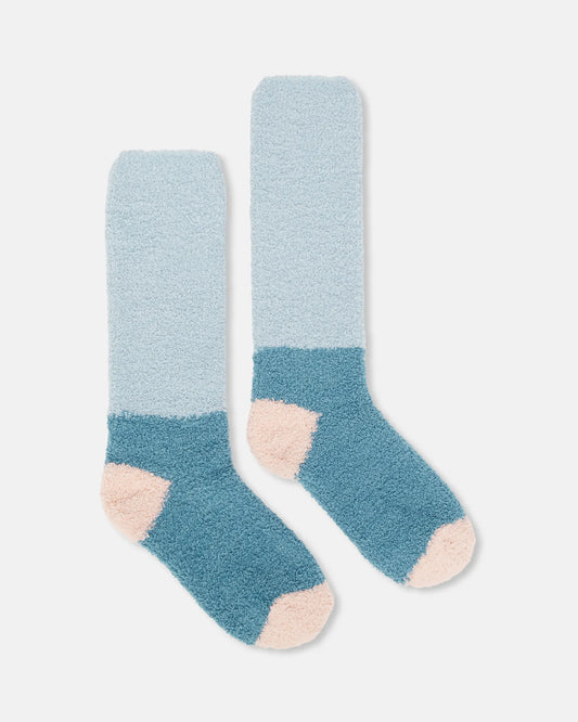 Fluffy Blue Socks