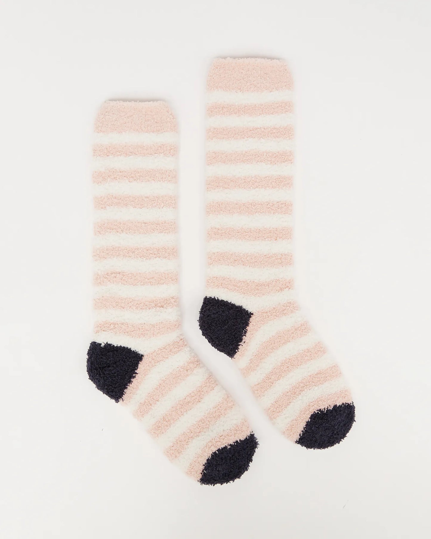 Fluffy Pink/Cream Socks