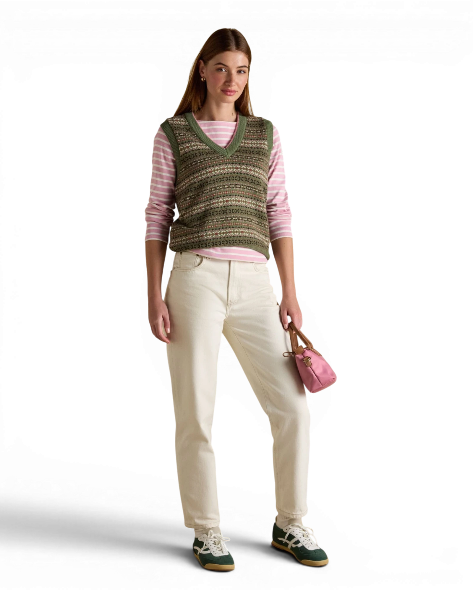 Harbour Long Sleeve Top - Pink Stripe