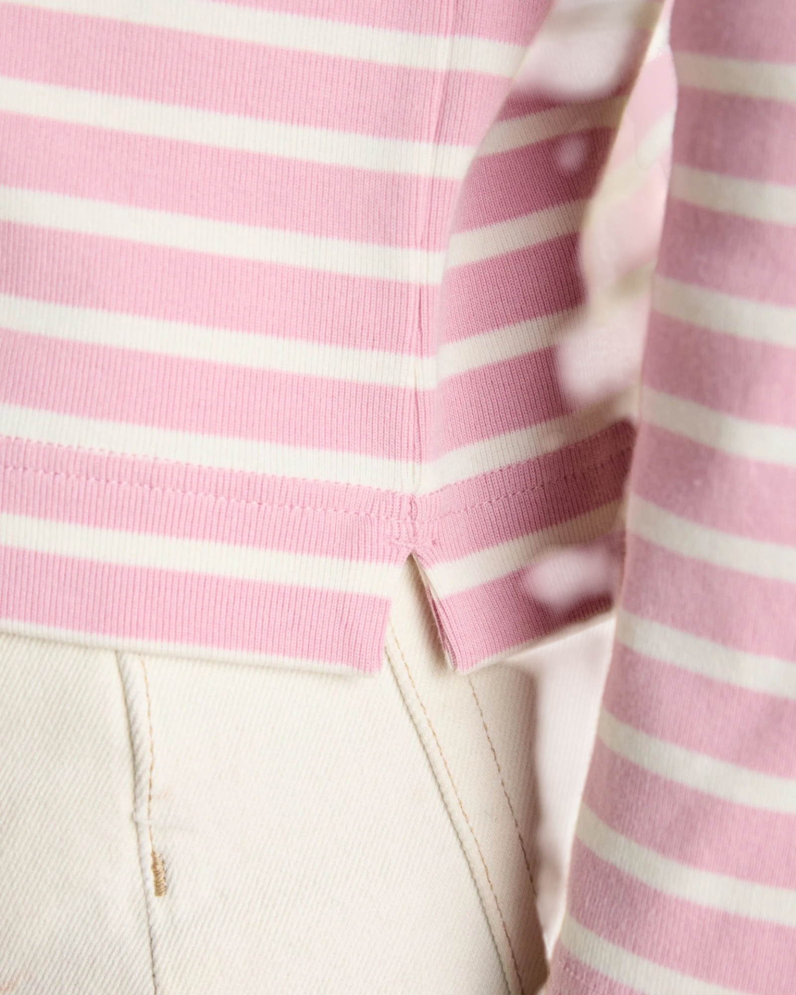 Harbour Long Sleeve Top - Pink Stripe