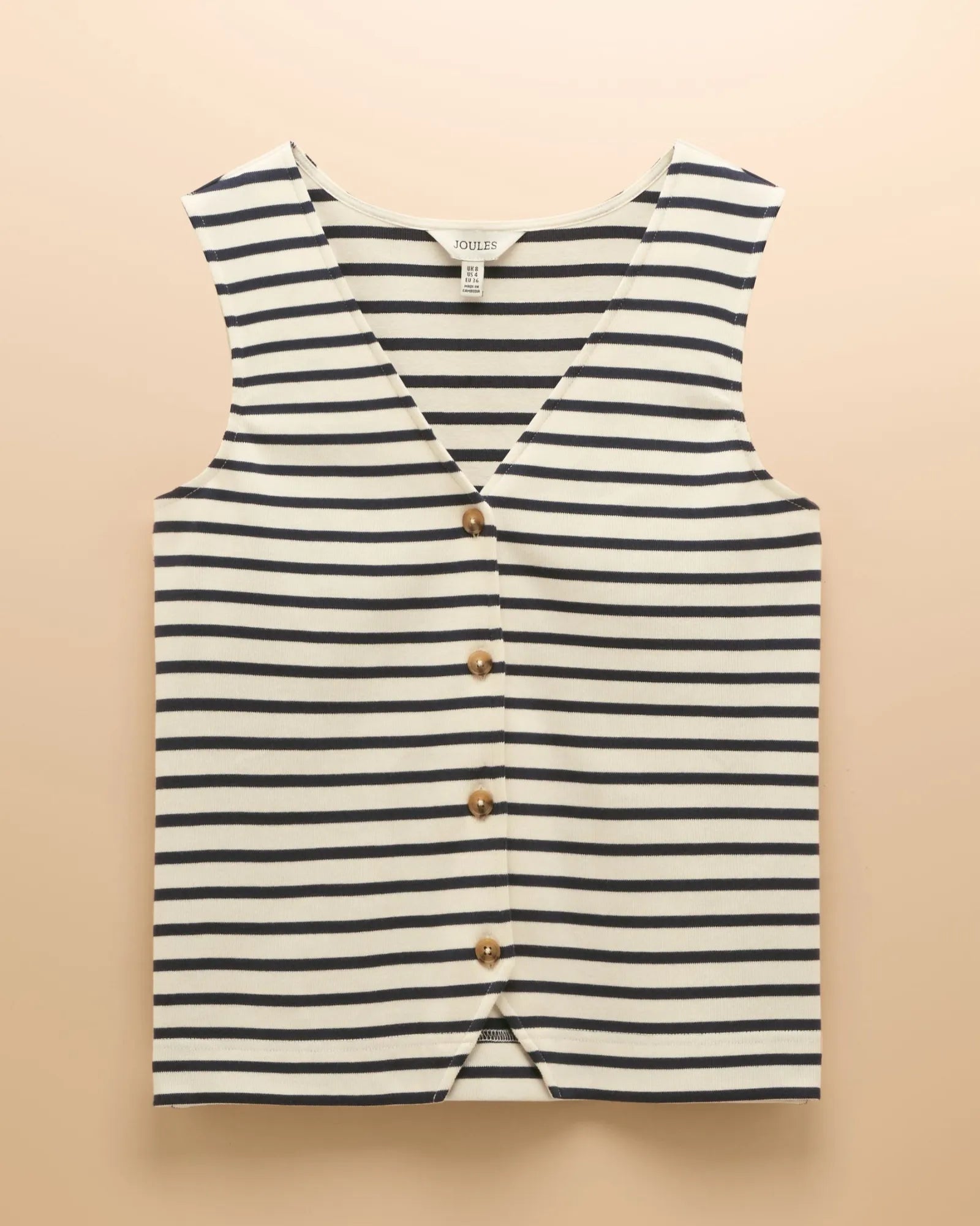 Harbour Tank - Cream & Navy