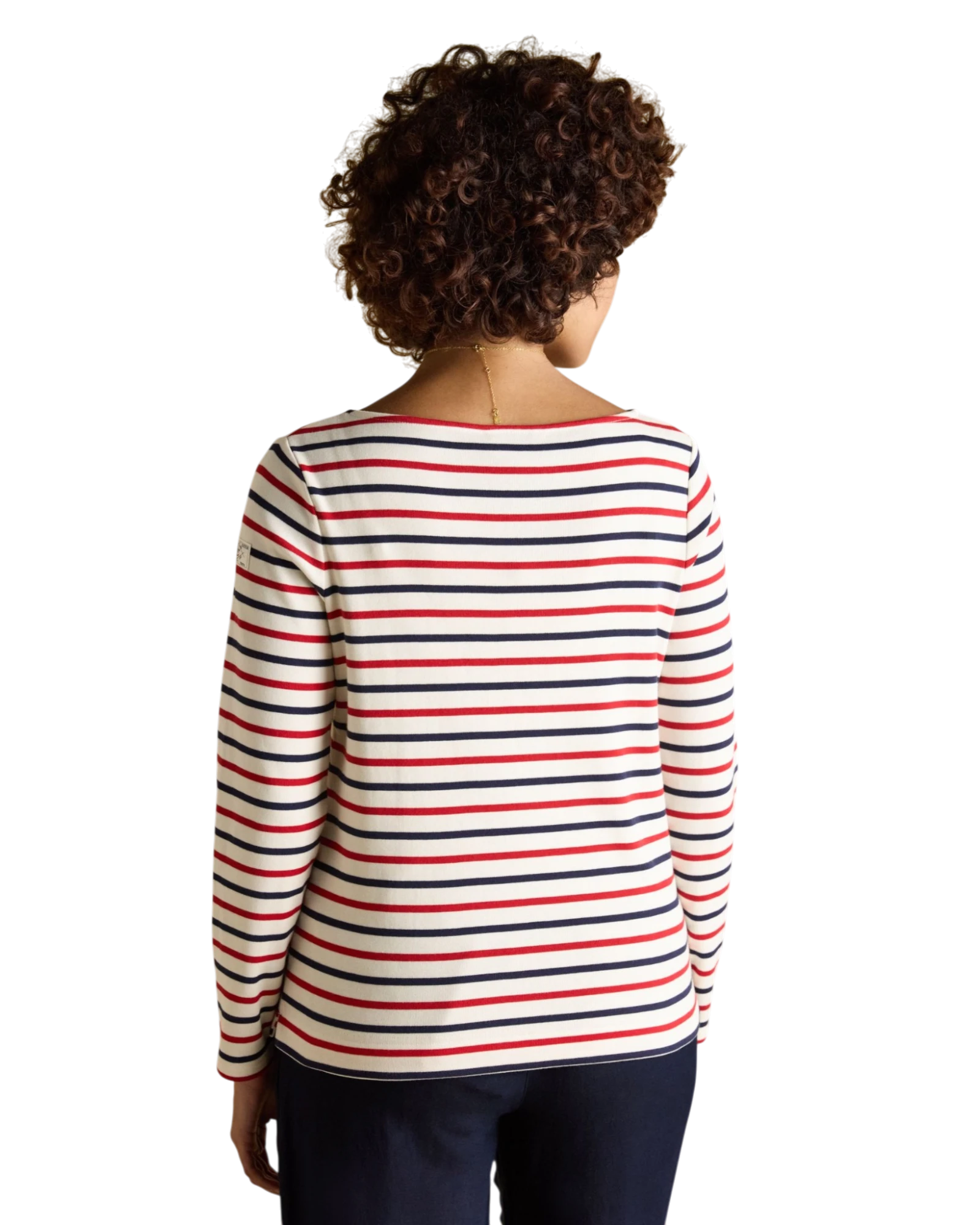 Harbour Top - Navy/Red Stripe