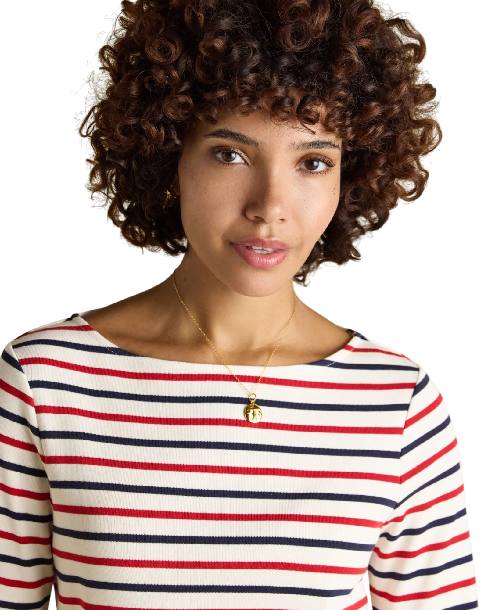 Harbour Top - Navy/Red Stripe