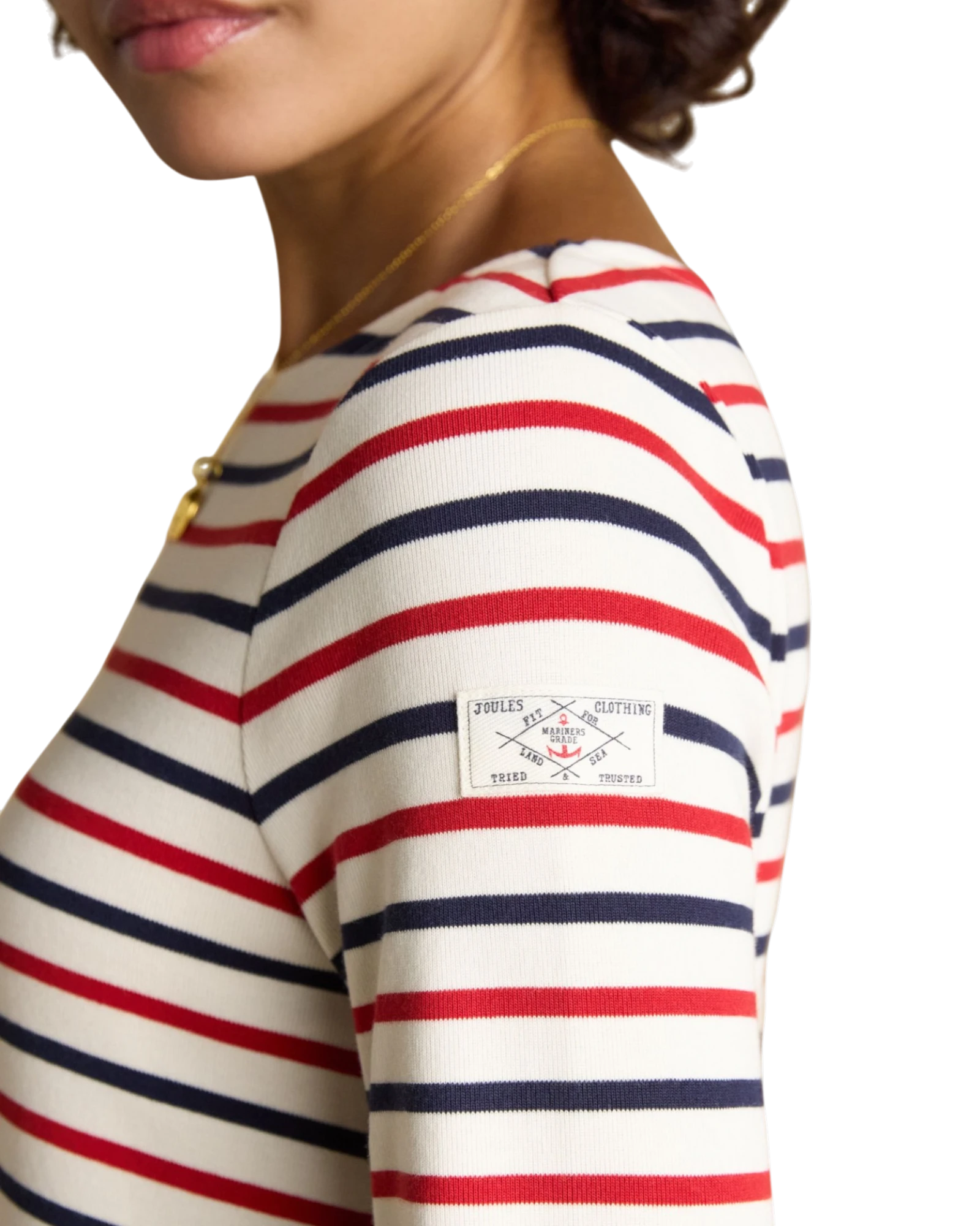 Harbour Top - Navy/Red Stripe