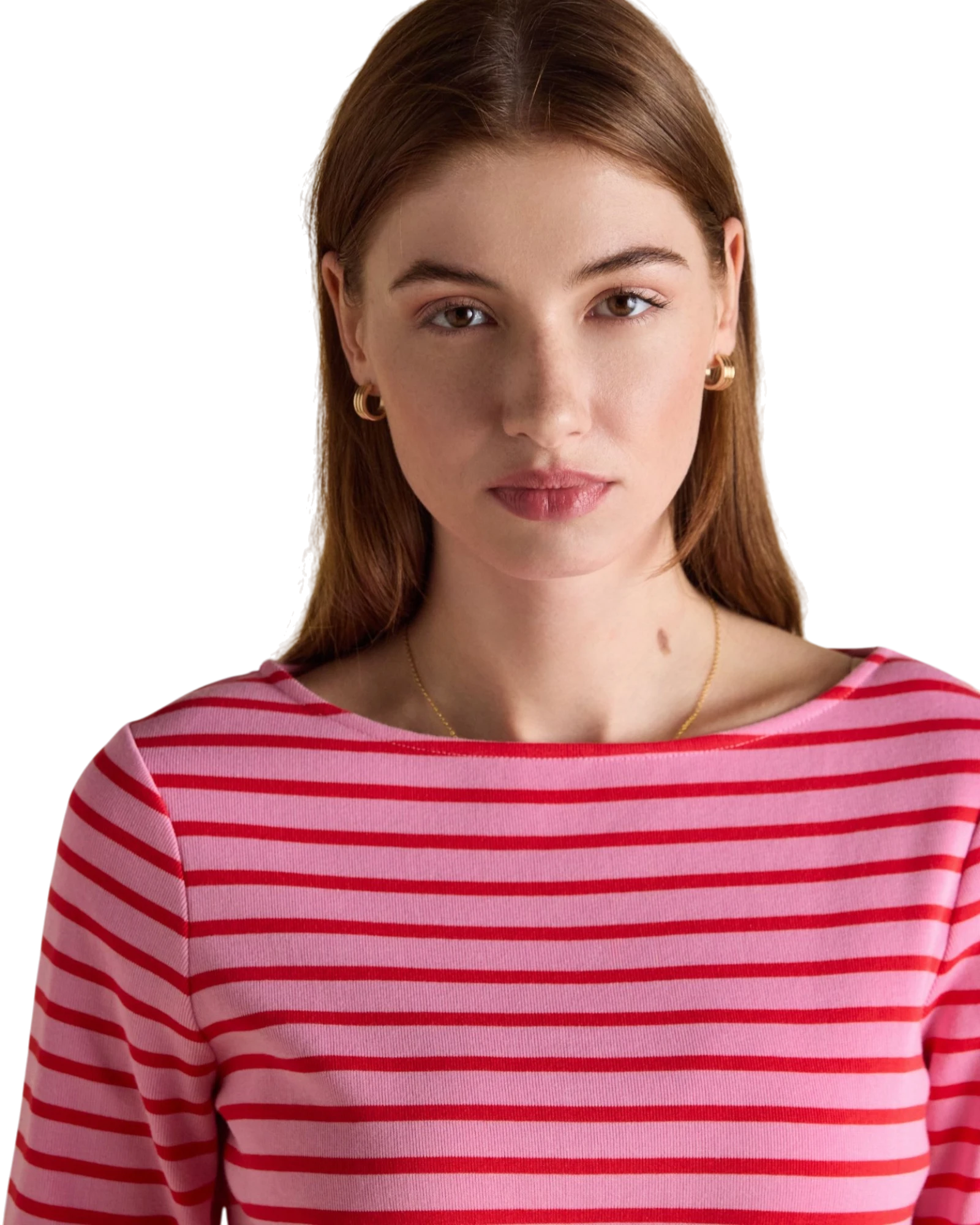 Harbour Top - Pink/Red Stripe